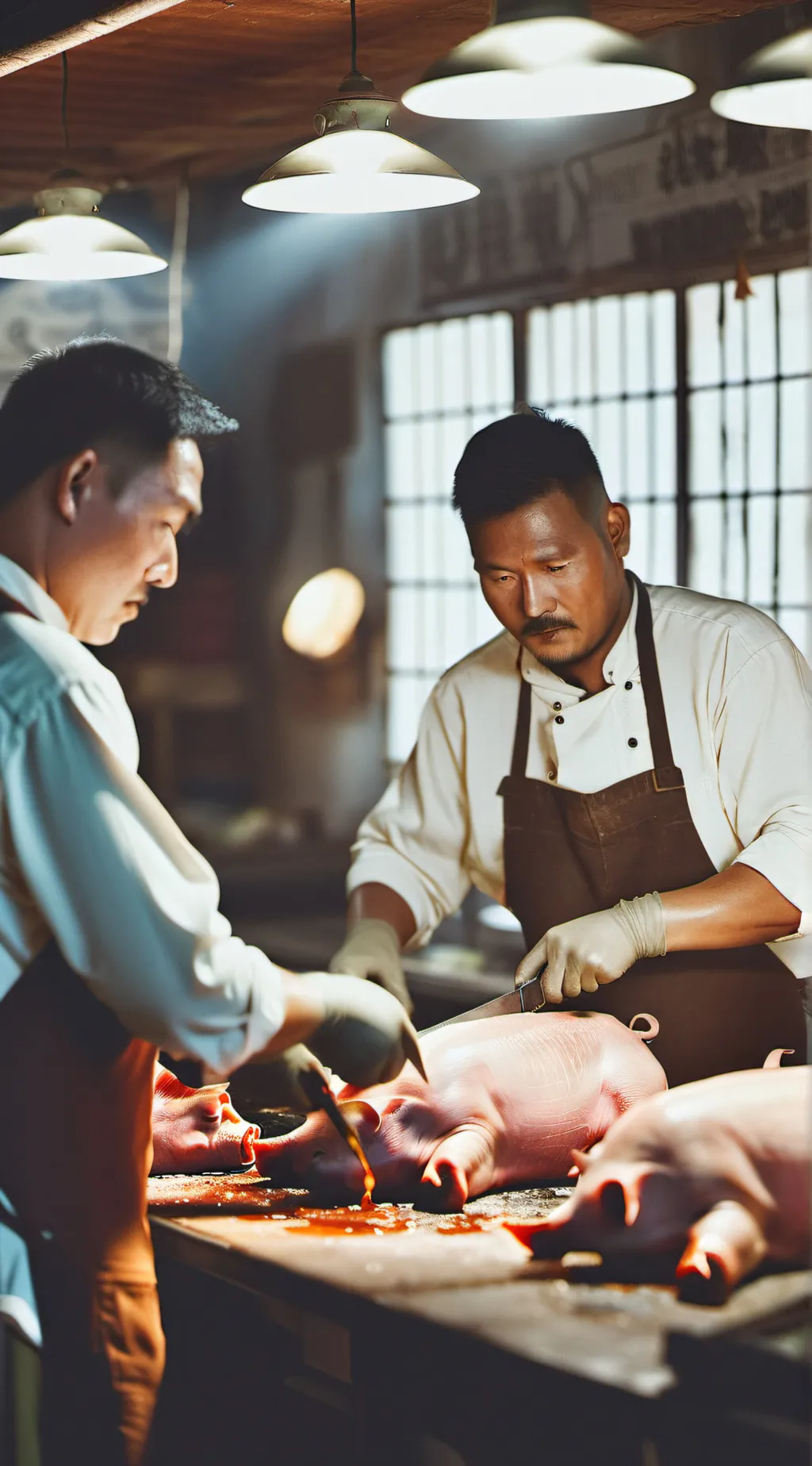 ai character: butchermen china background