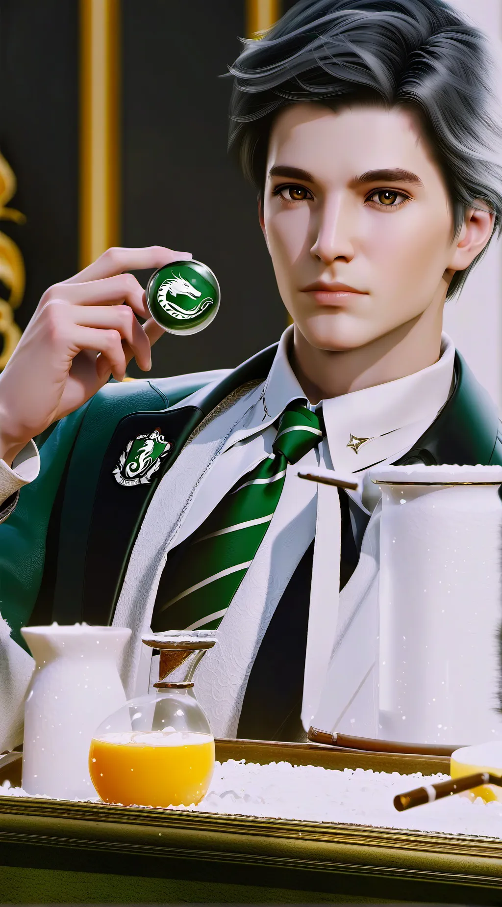 ai character: Mattheo  background