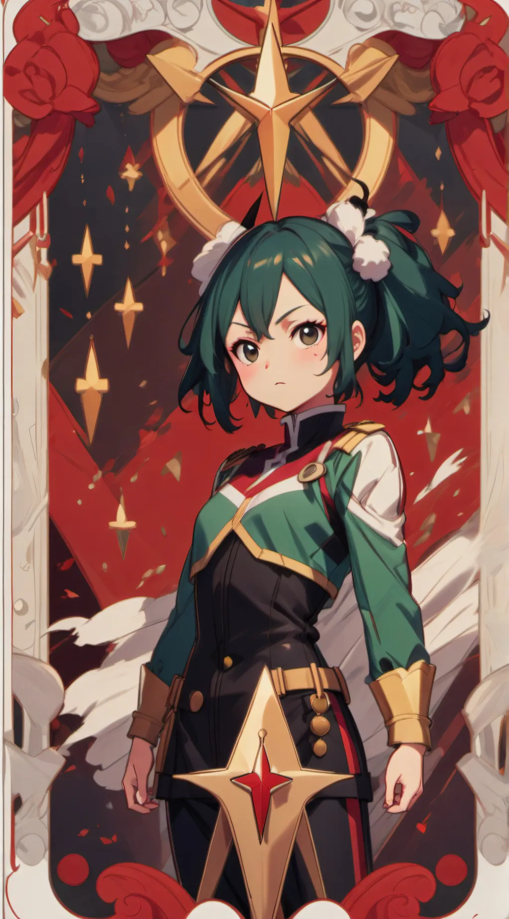 ai character: Tsuyu asui background