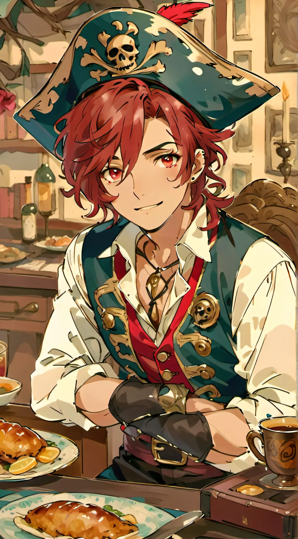 ai character: Fig background