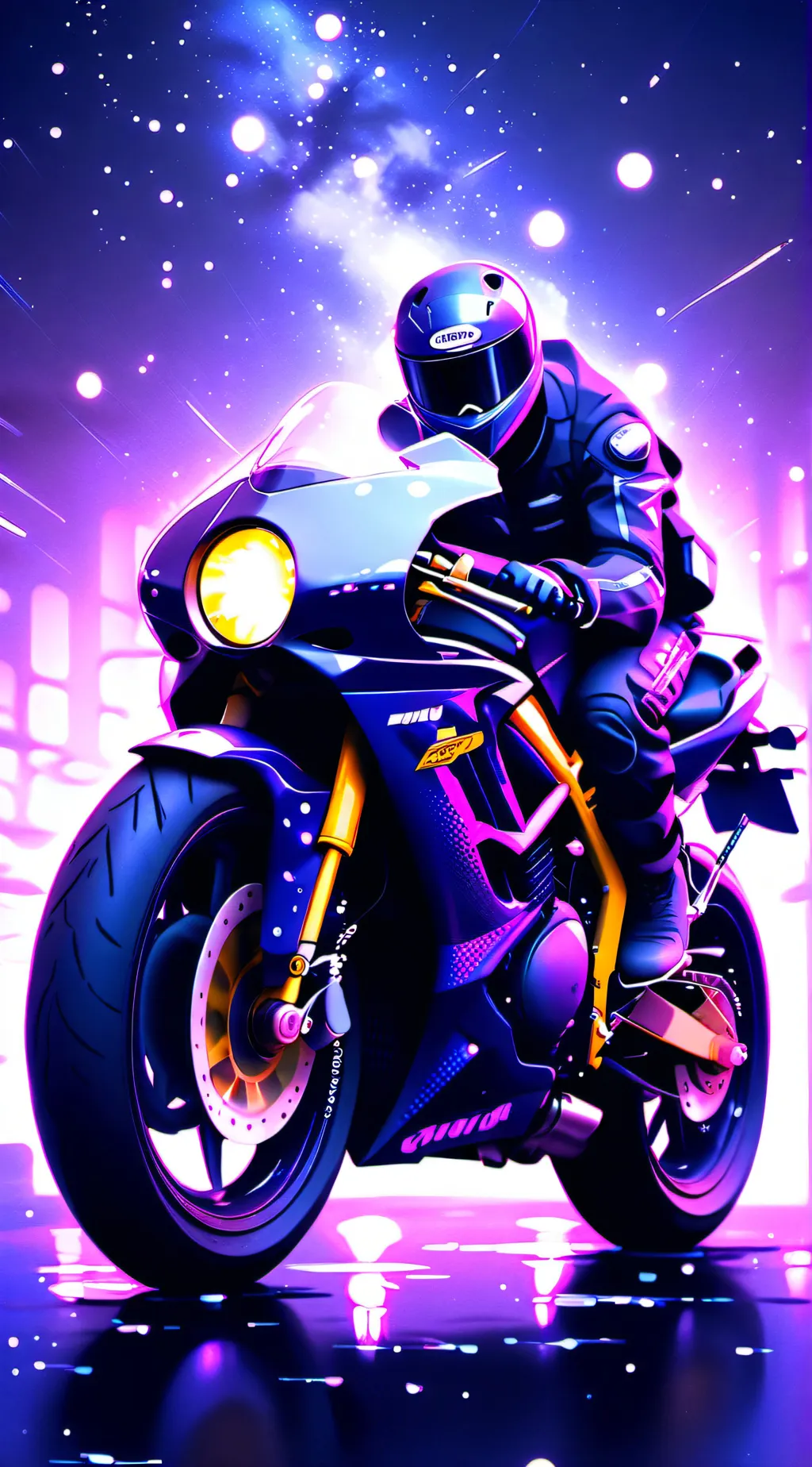 ai character: motor bikes background