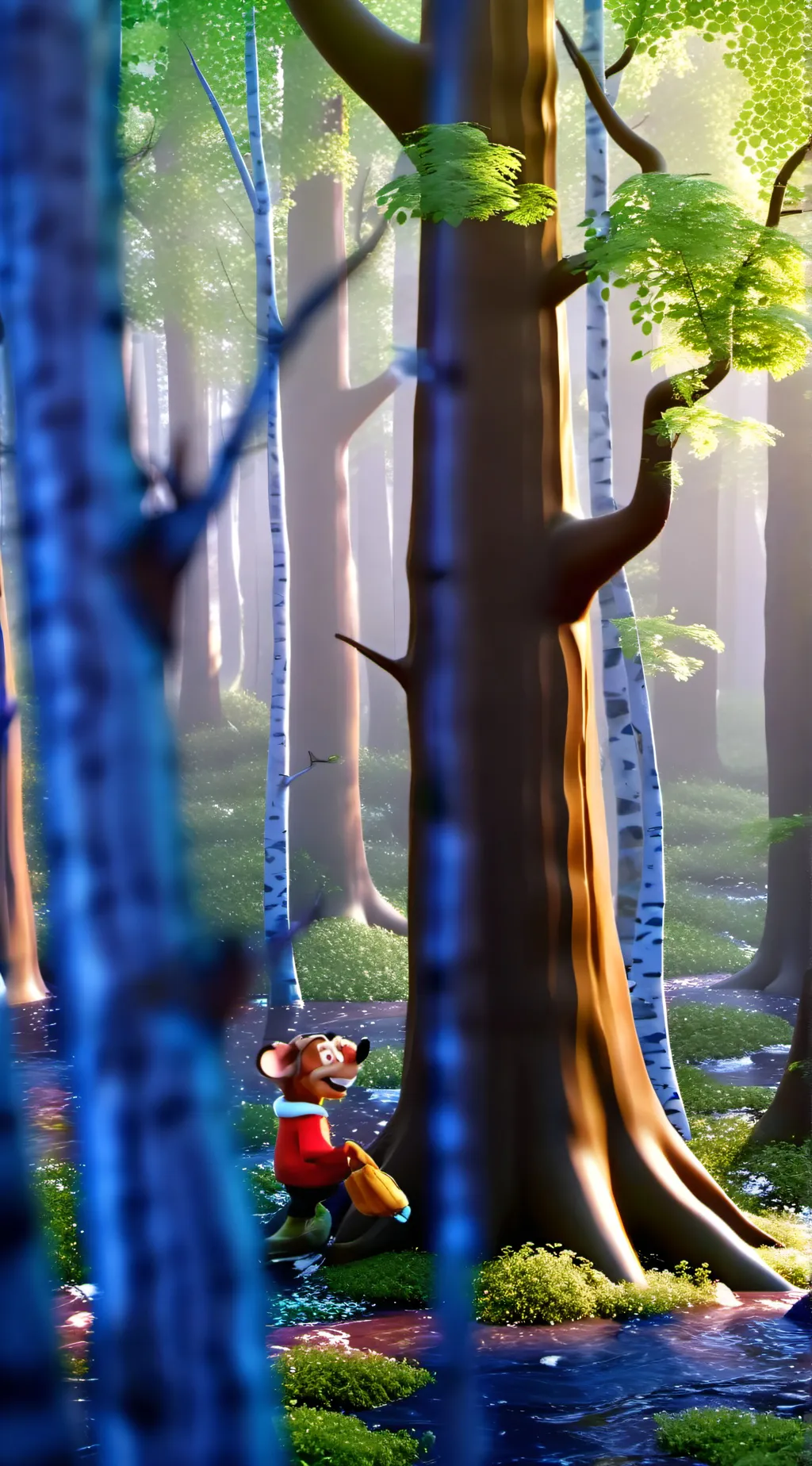 ai character: vampire and diary background