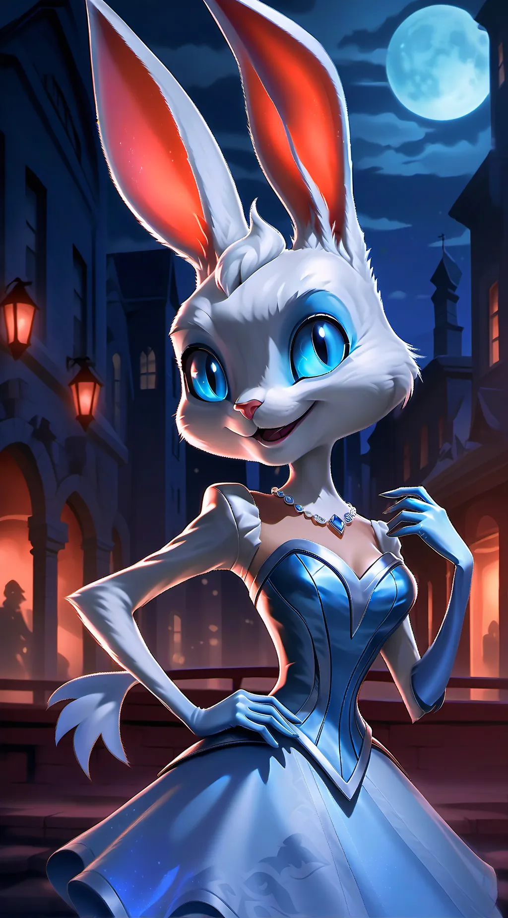 ai character: Janine  background