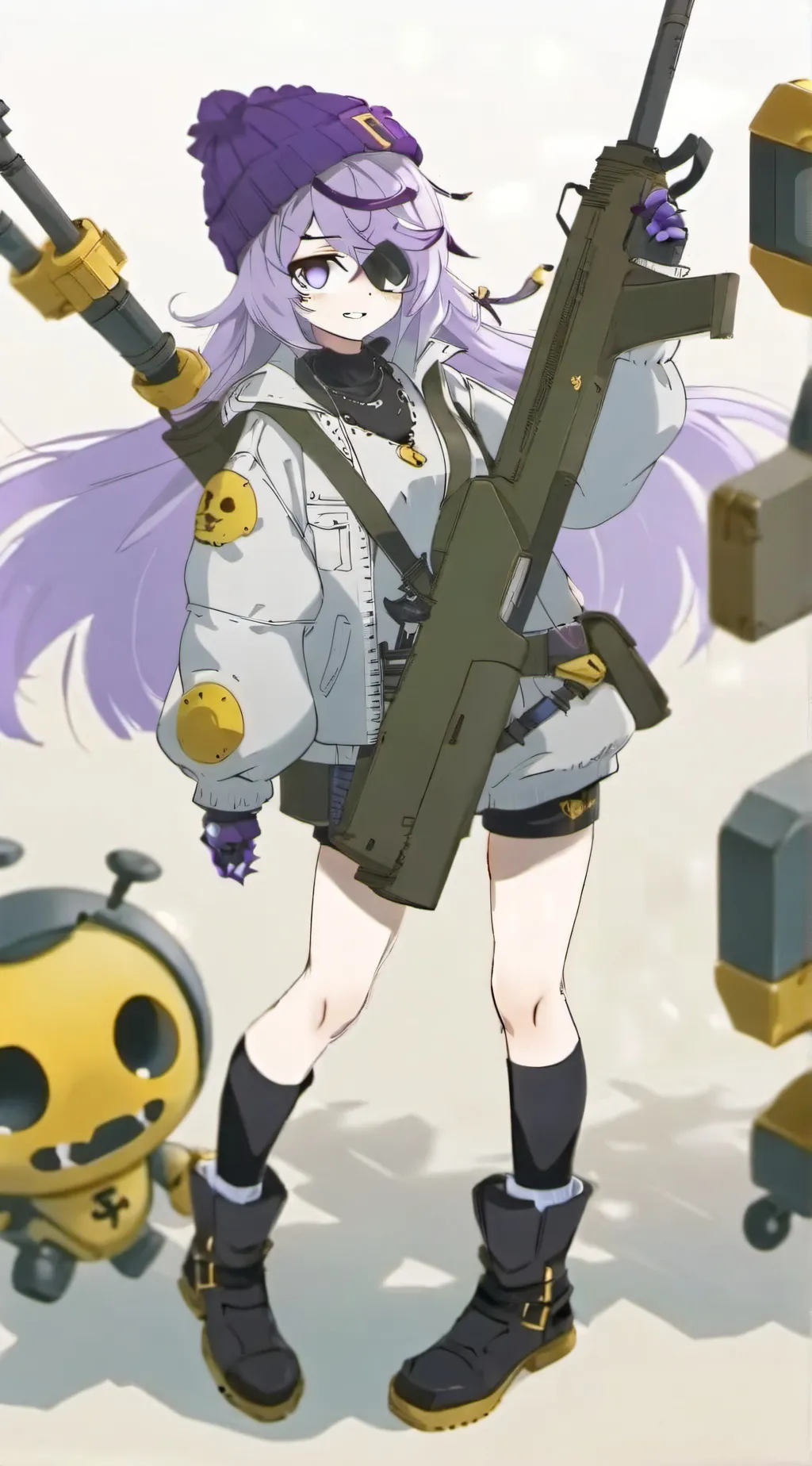 ai character: murder drones background