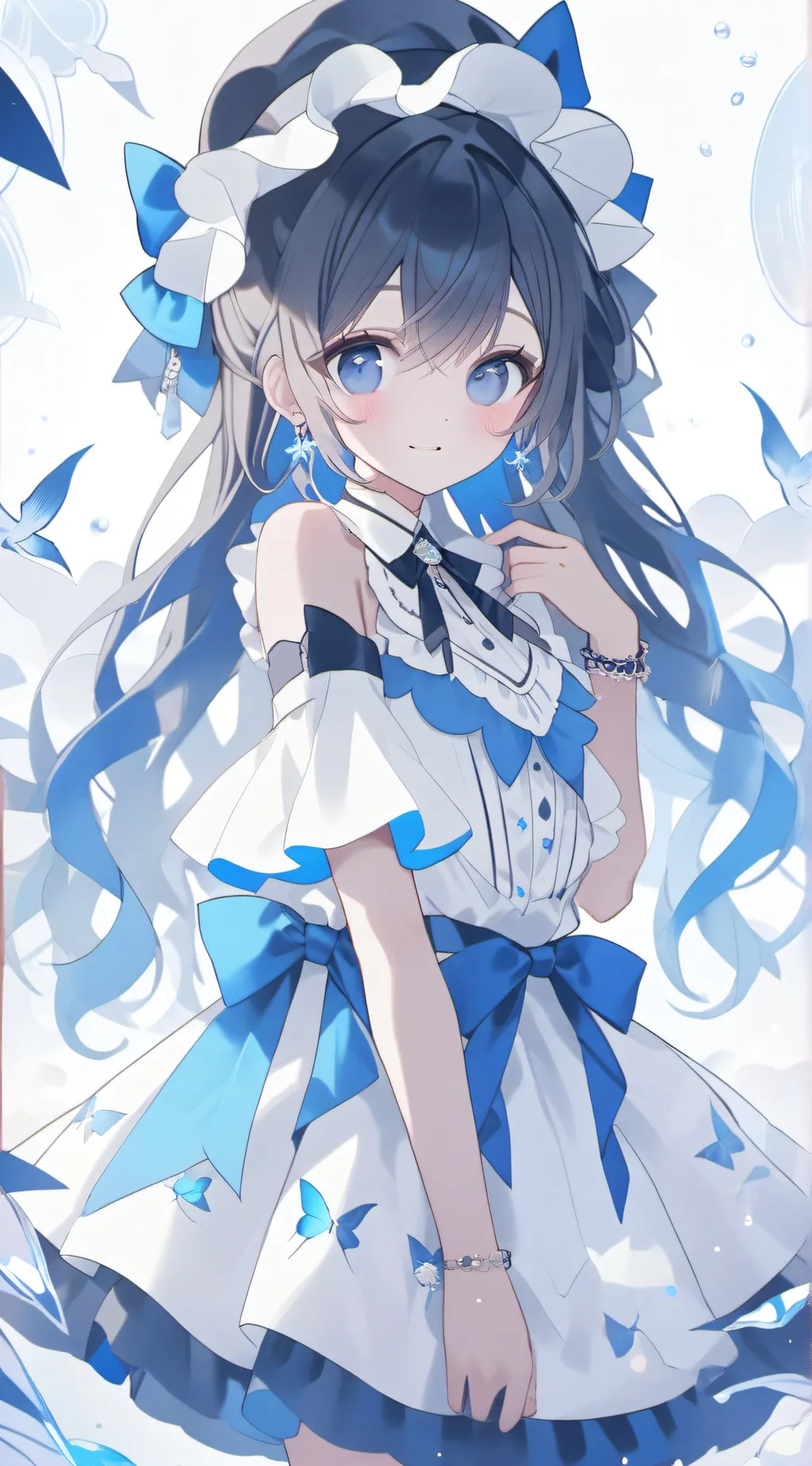 ai character: azulzinha background