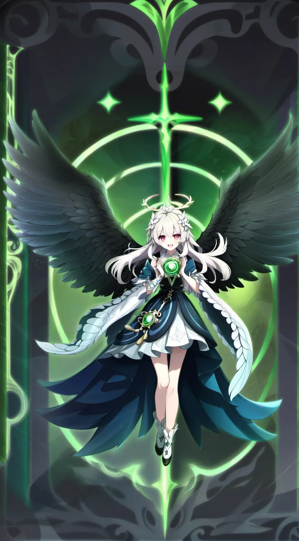 ai character: Upperrmoons+Muzan background