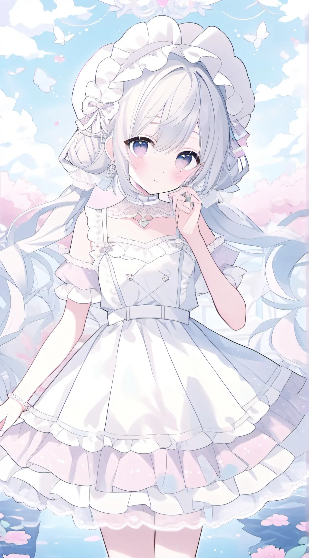 ai character: blueberry background