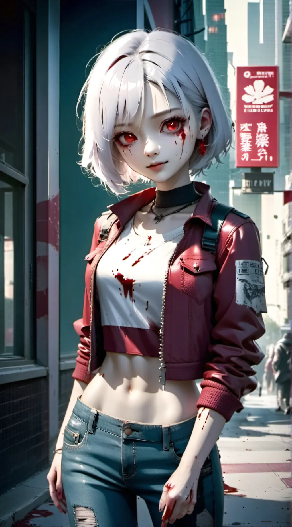 ai character: Zelda the Zombie  background