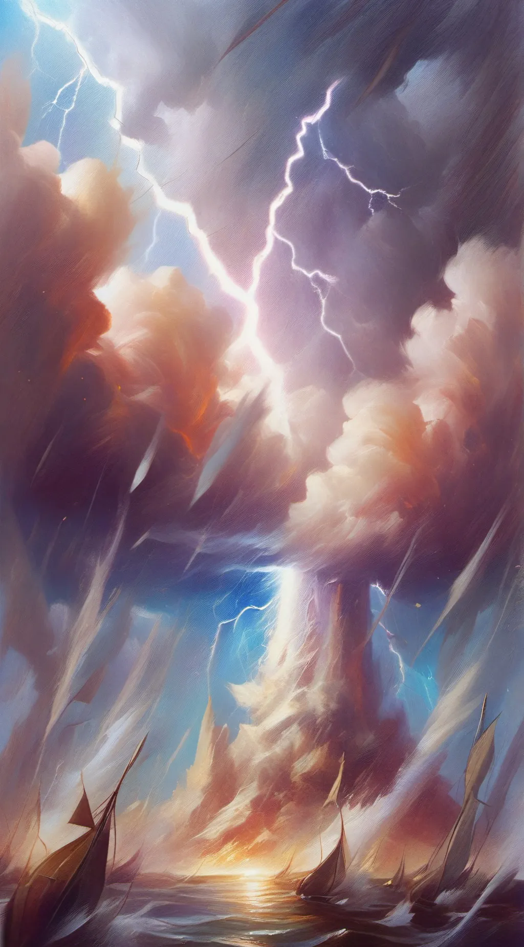 ai character: Thunder  background