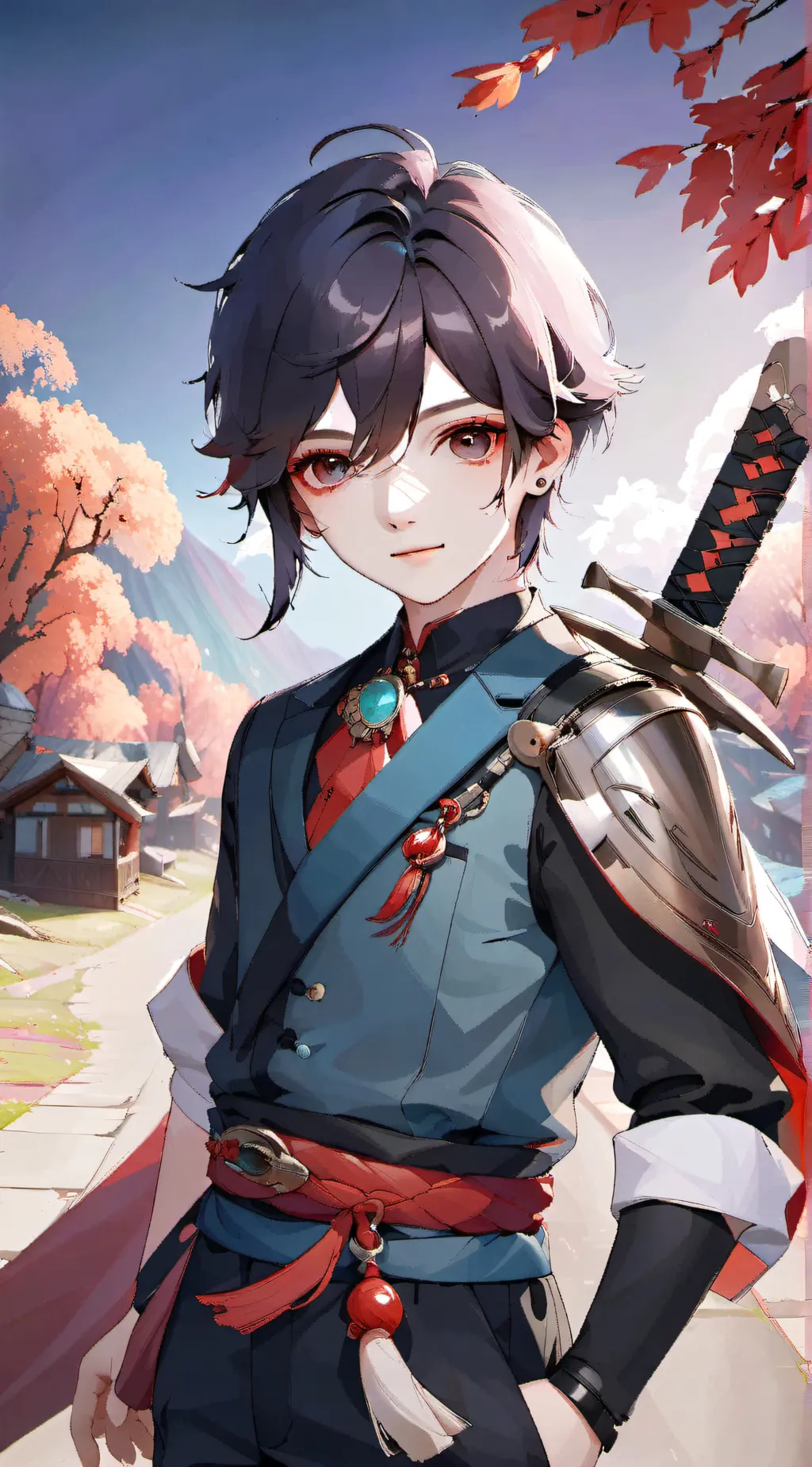 ai character: Samurai  background