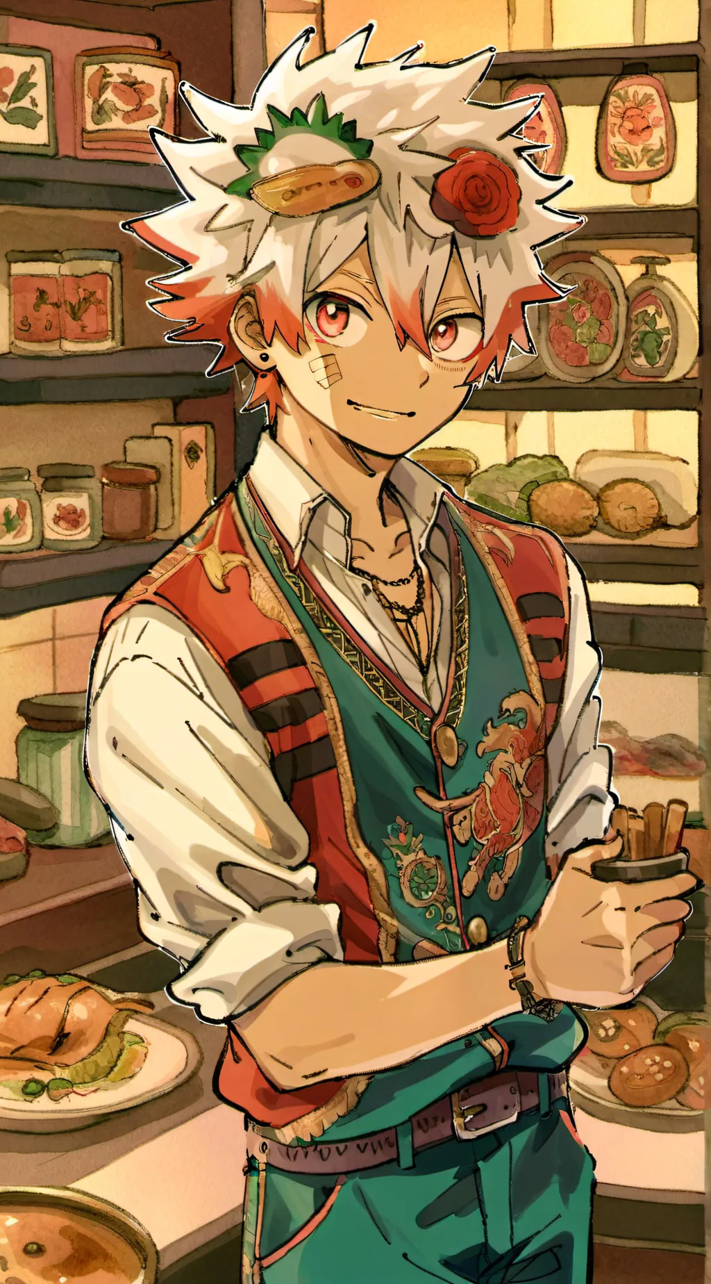 ai character: katsuki bakugo background