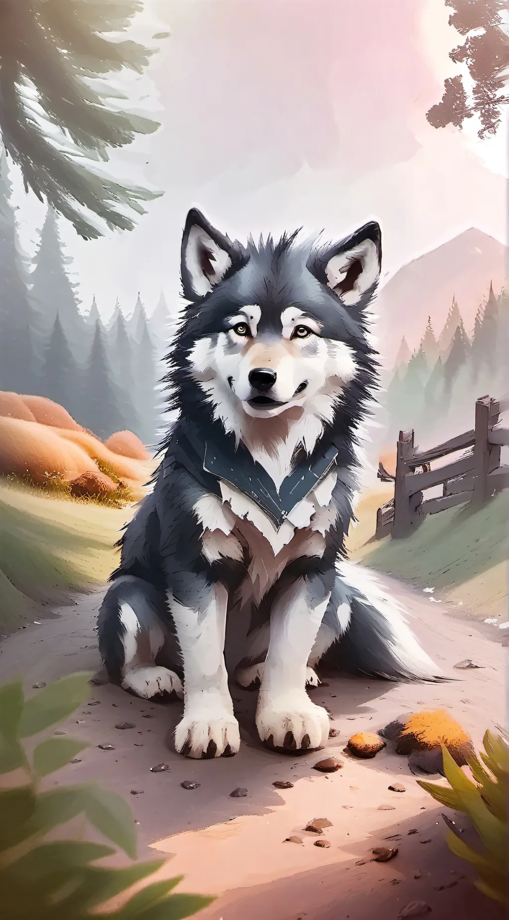 ai character: have fun😊💙💛 background