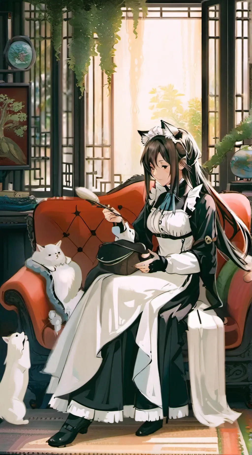 ai character: Luna background