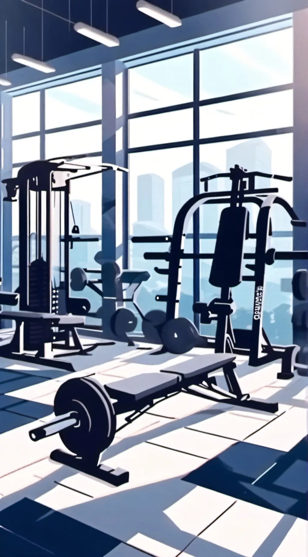 ai character: jjk gym background