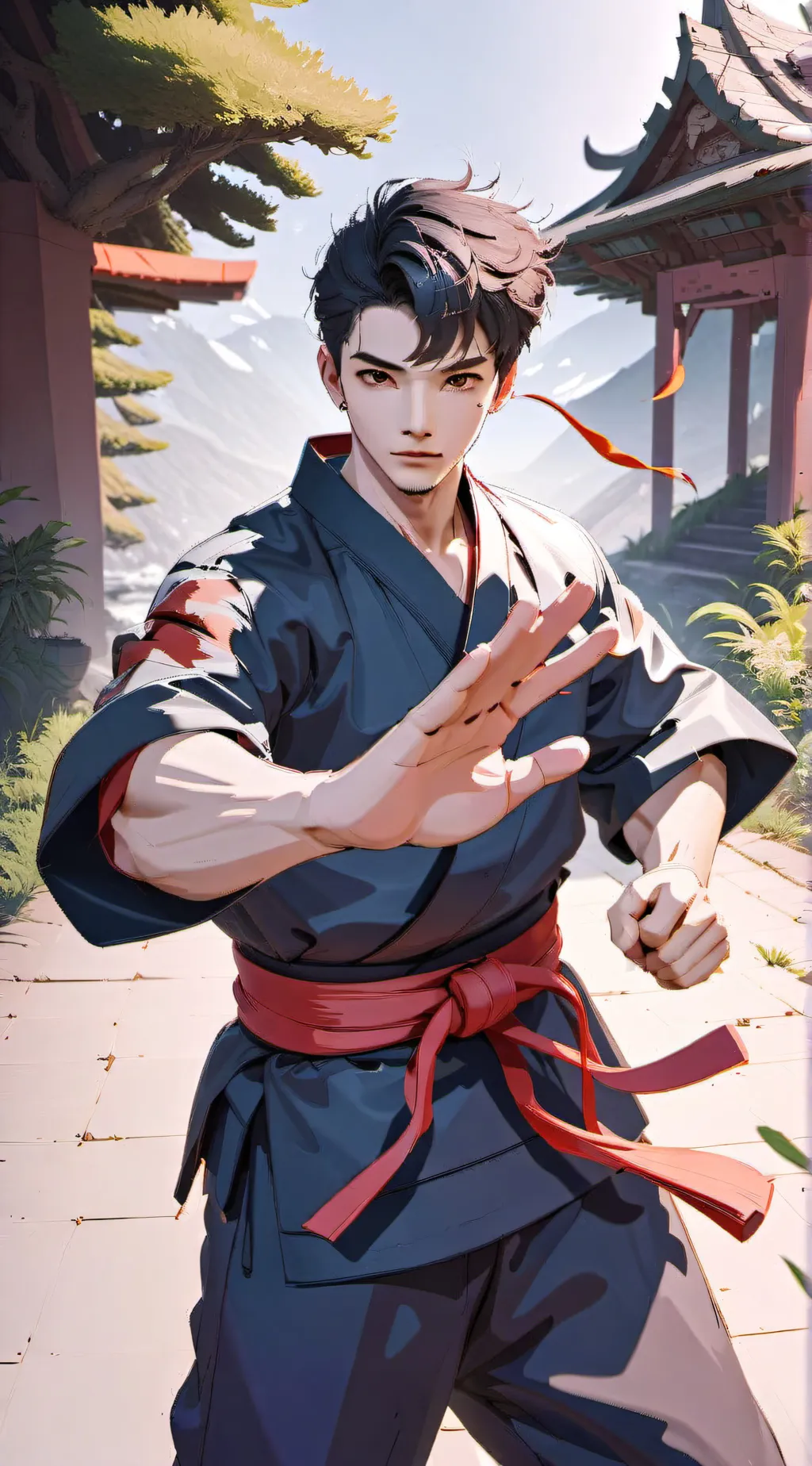 ai character: Khen  background