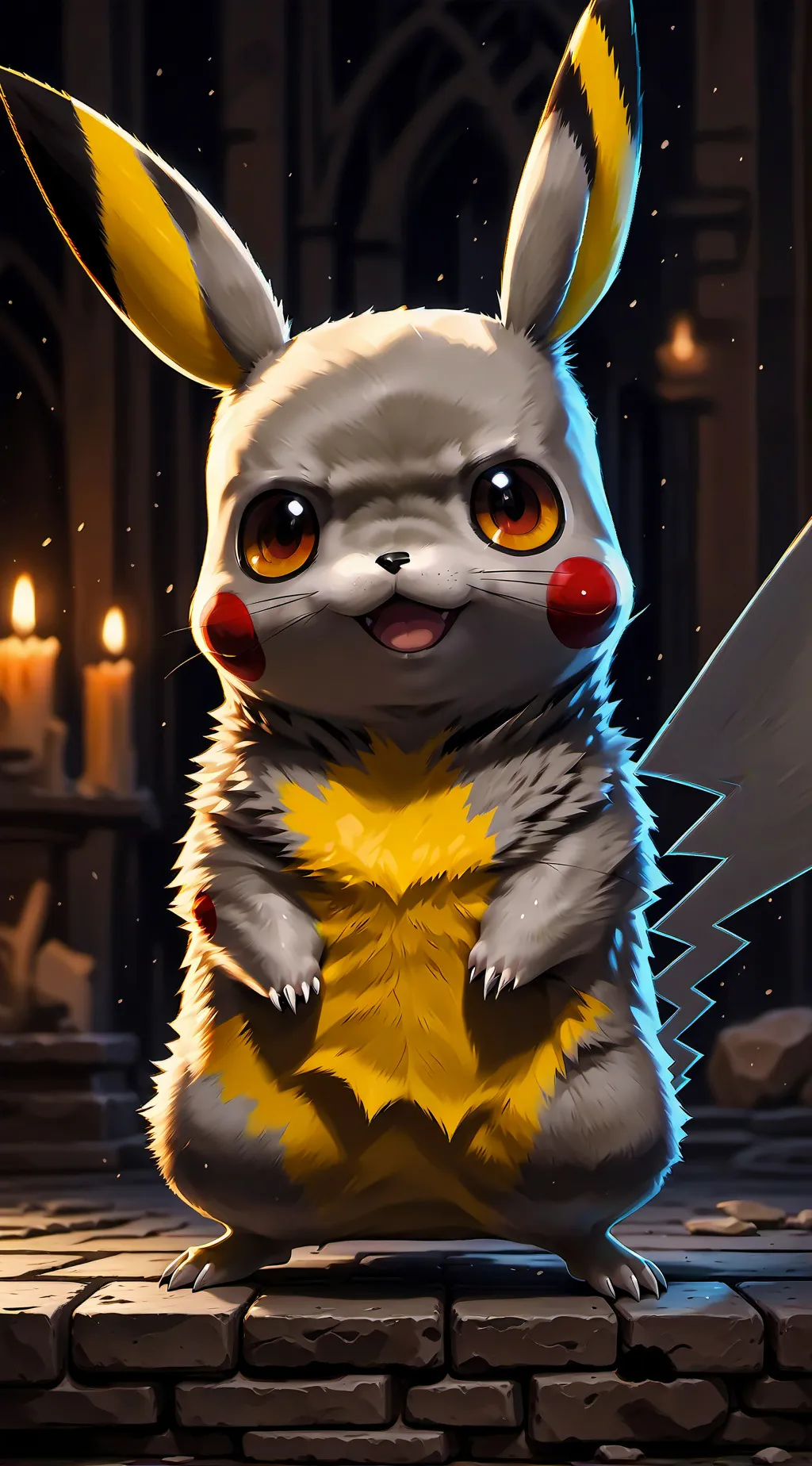 ai character: pikachu background