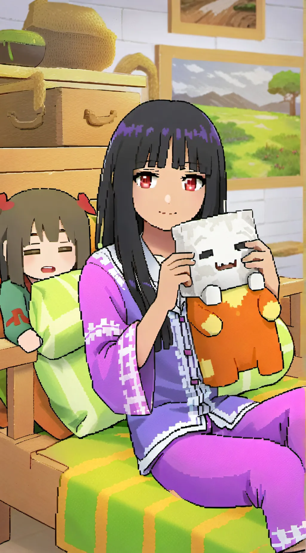 ai character: sick aphmau background