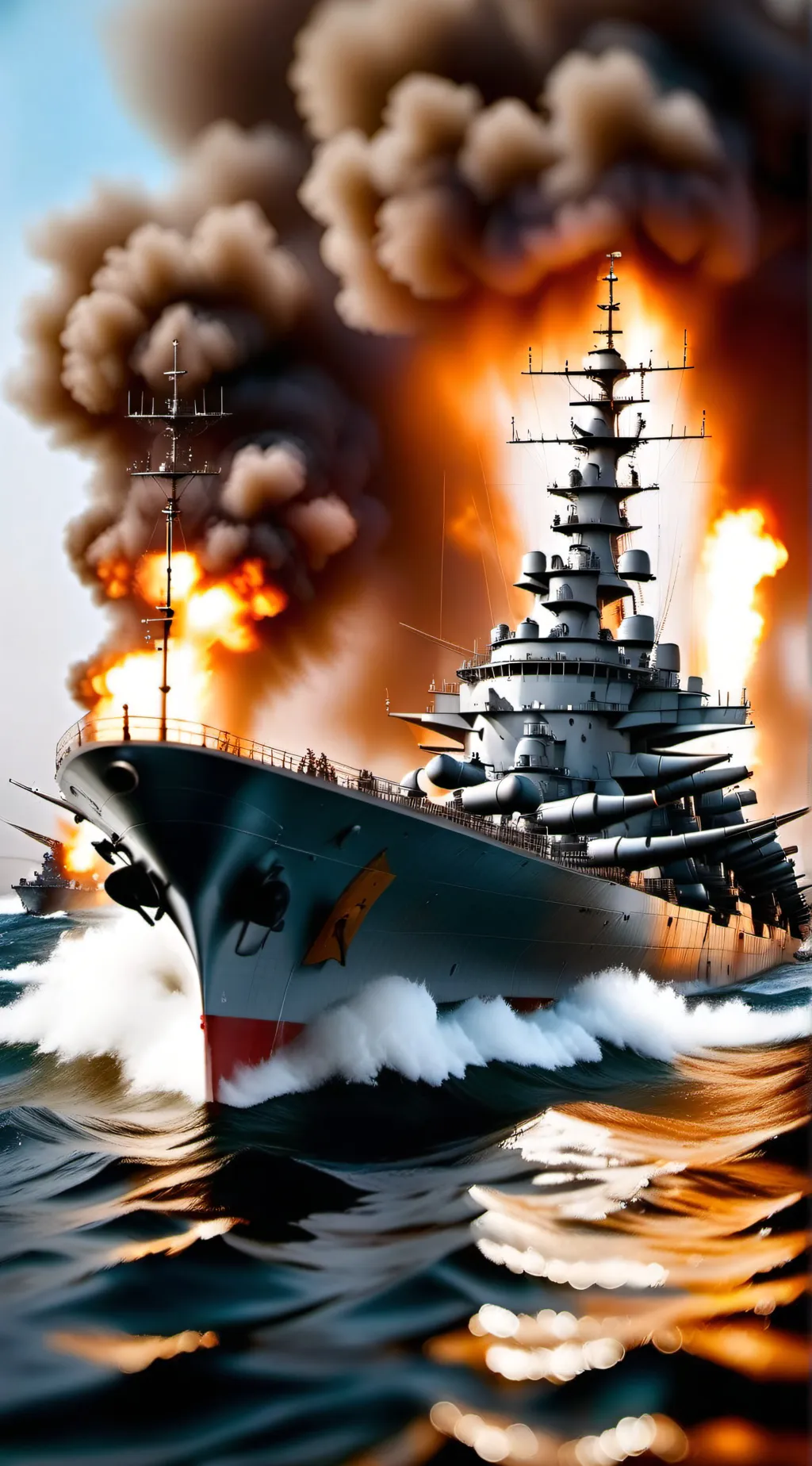 ai character: Naval battle background