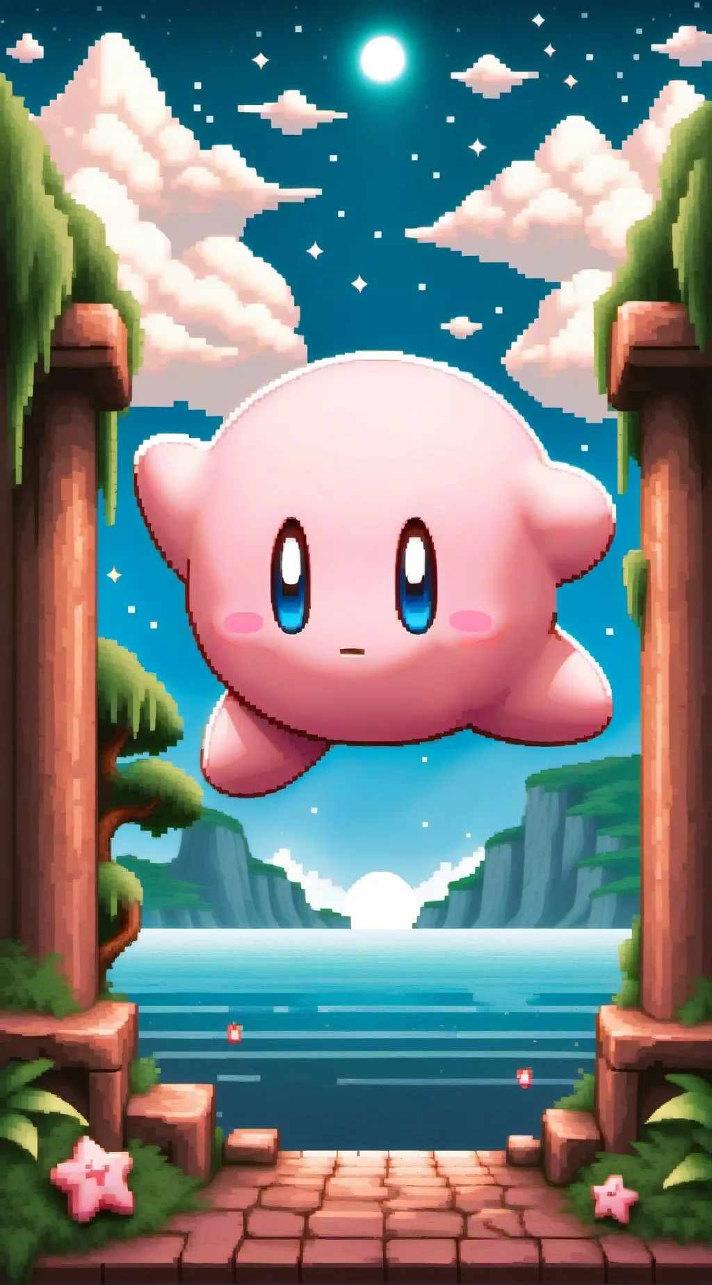 ai character: Kirby background