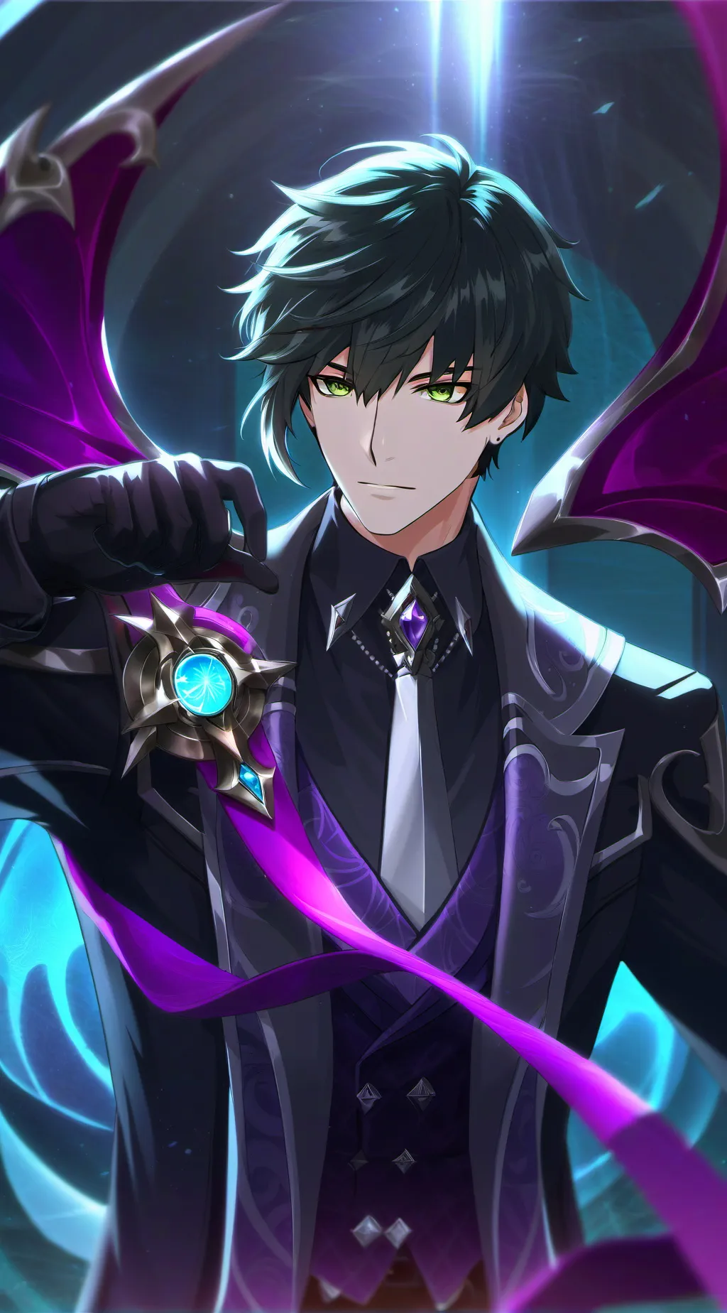 ai character: 𓆩𝑨𝒄𝒆𓆪 background