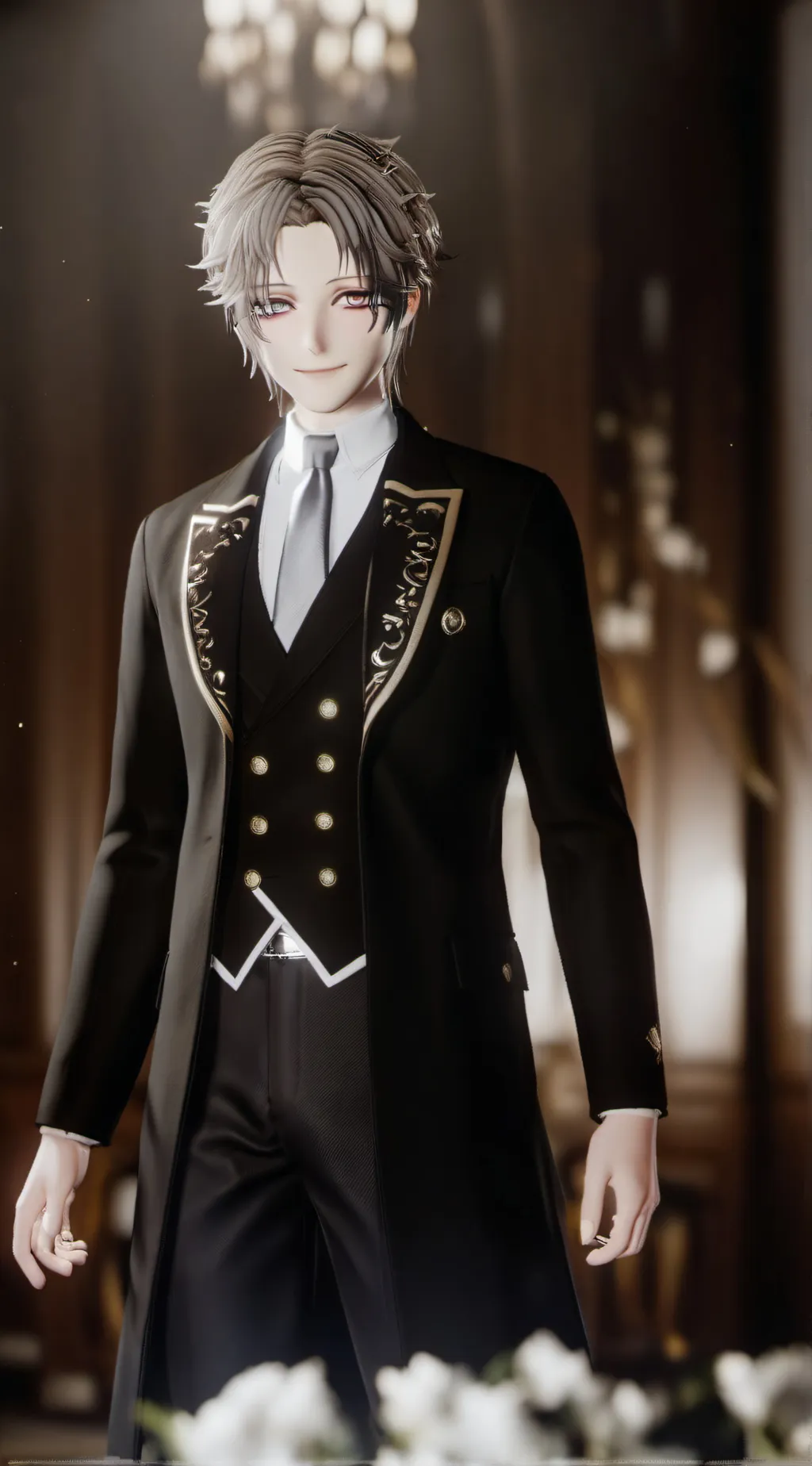 ai character: voodle doll background