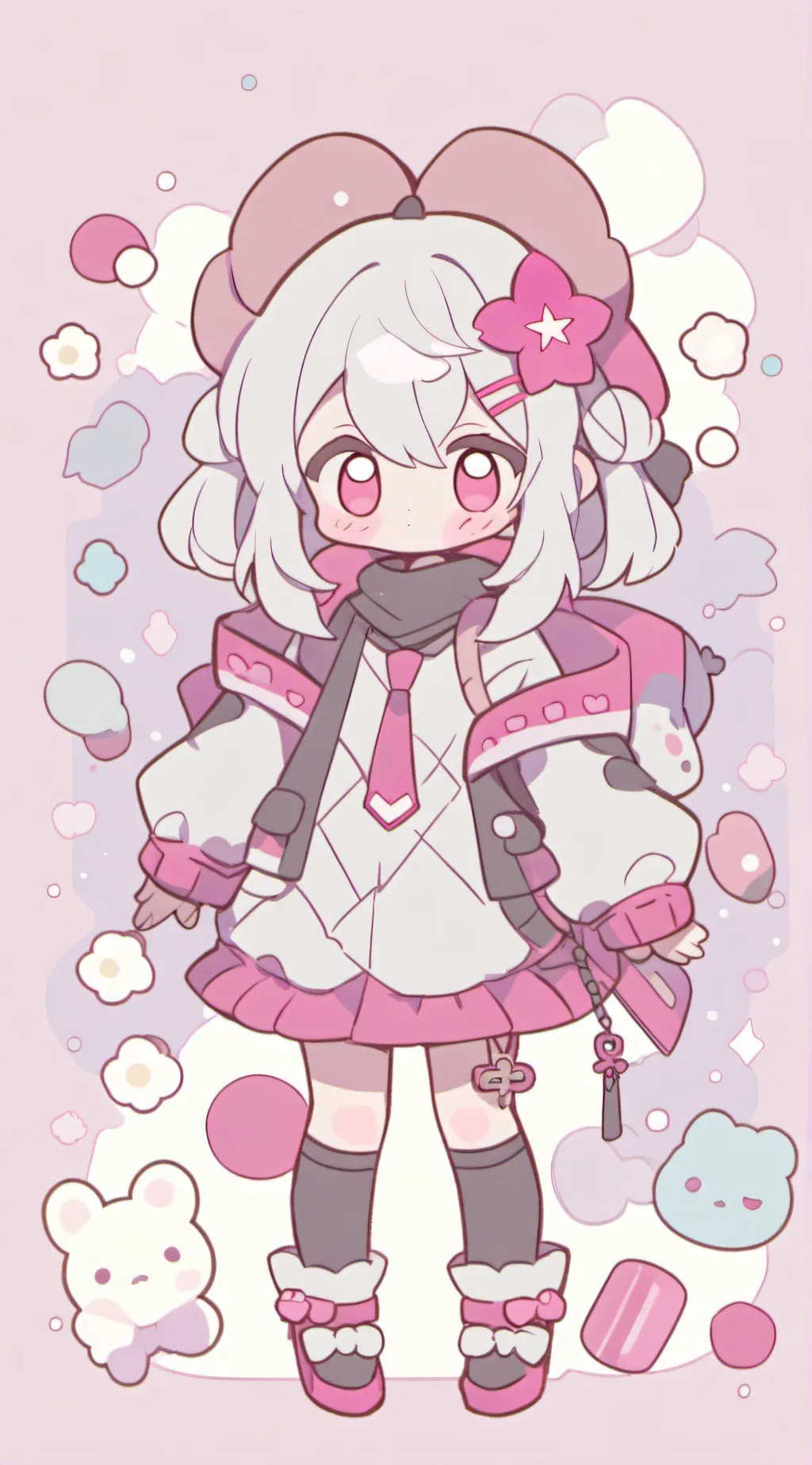 ai character: MHA - scare background