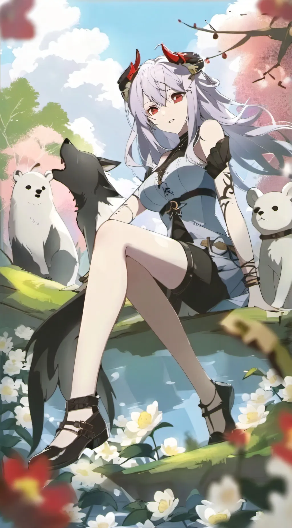 ai character: ༺ღ༒ 𝐐𝐖𝐄𝐍𝐈𝐄 ༒ღ༻ background