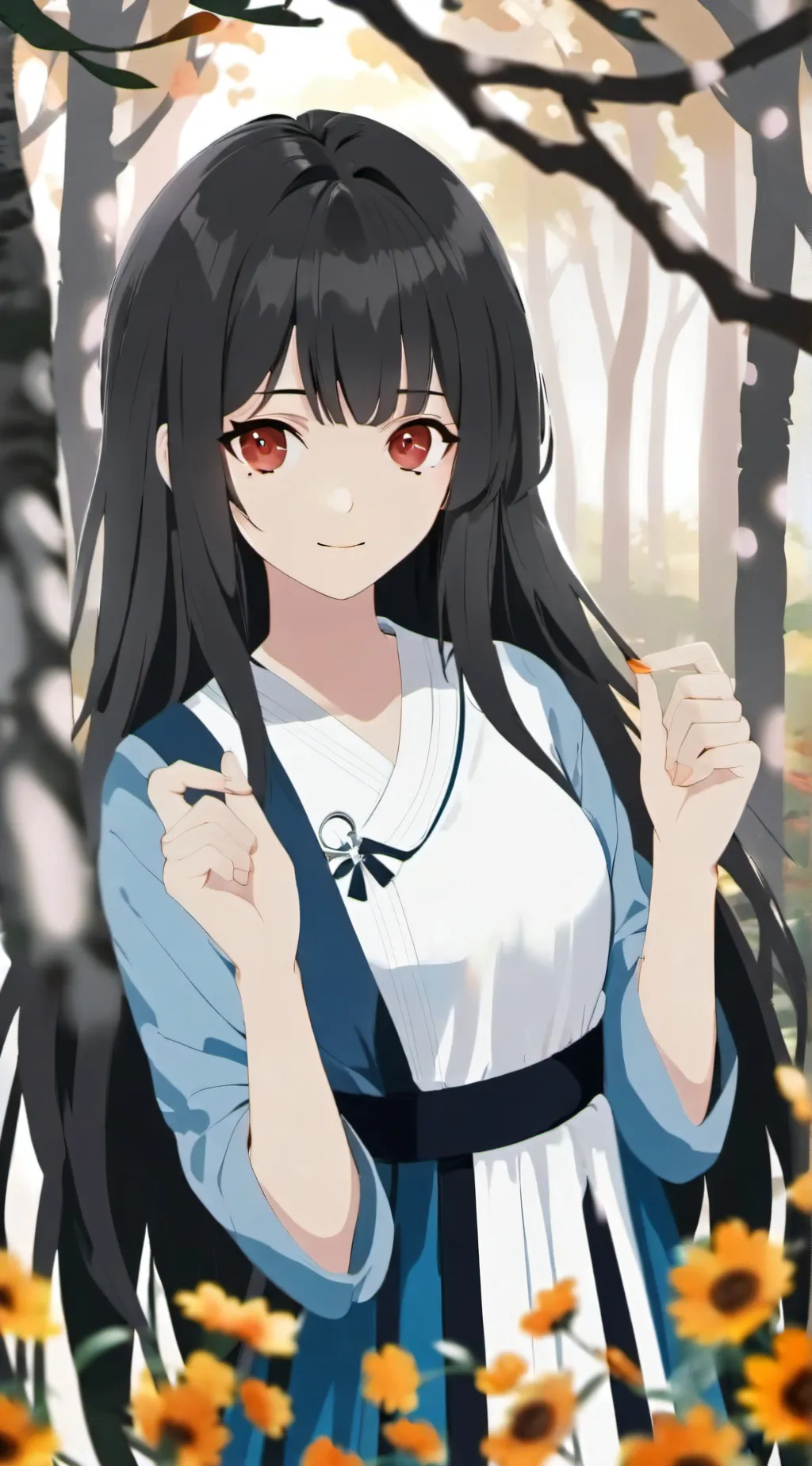 ai character: girlfriend  background