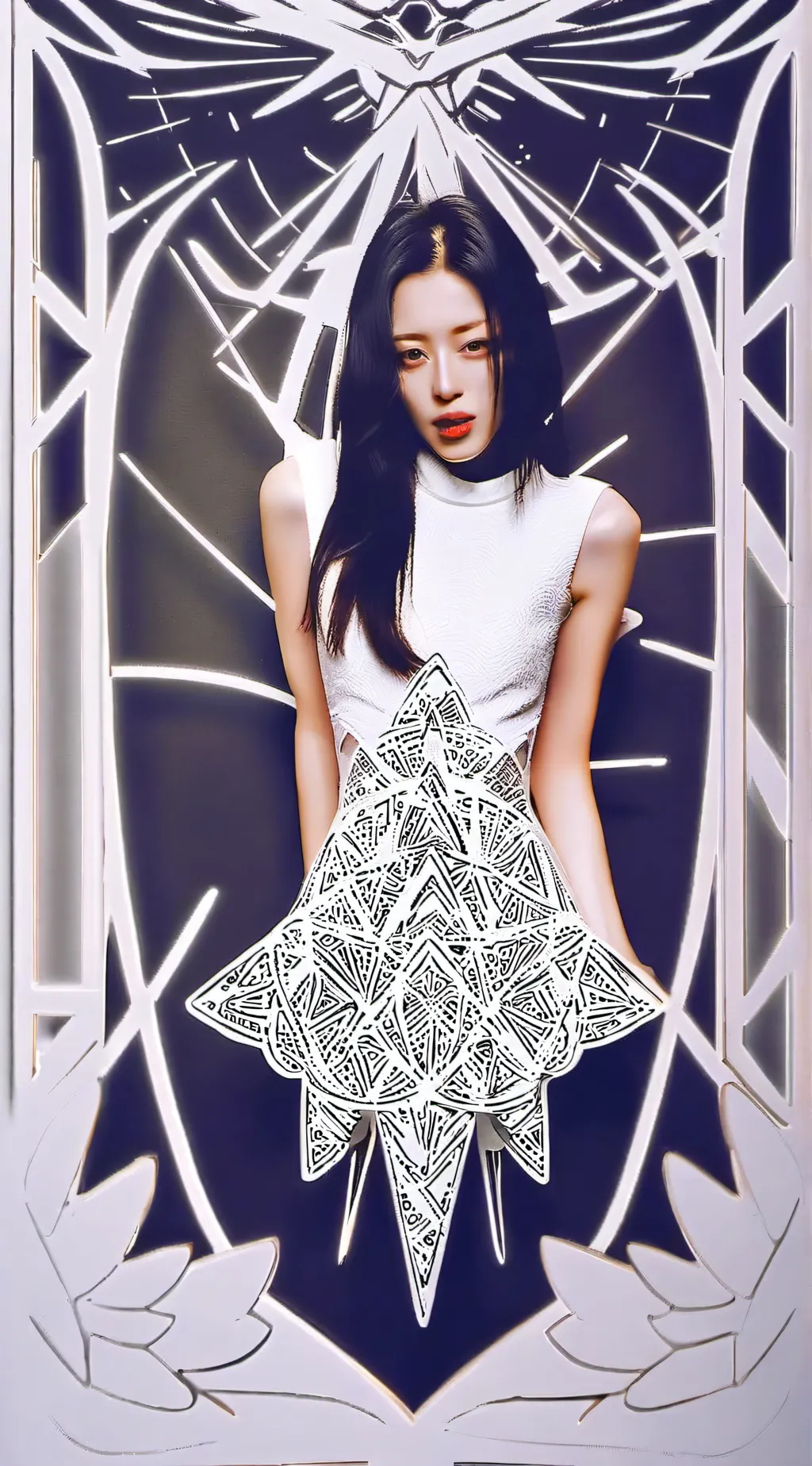 ai character: Huh Yunjin background