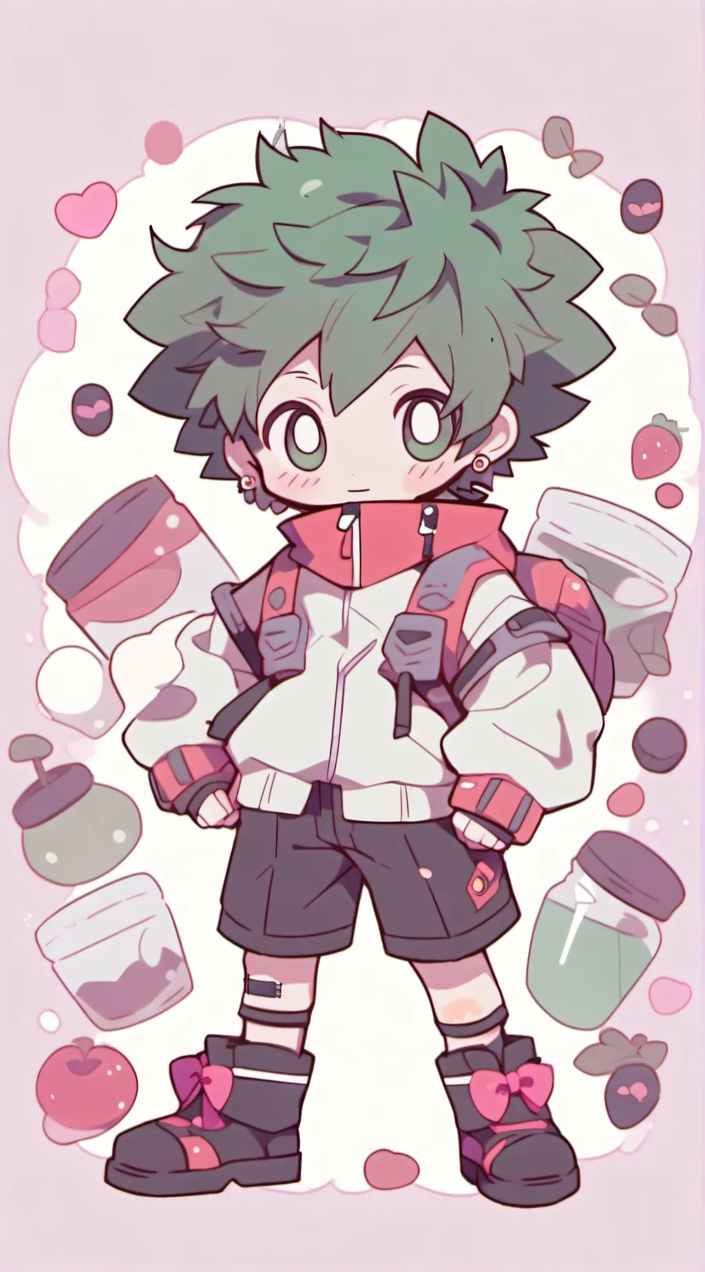 ai character: izuku midoriya background