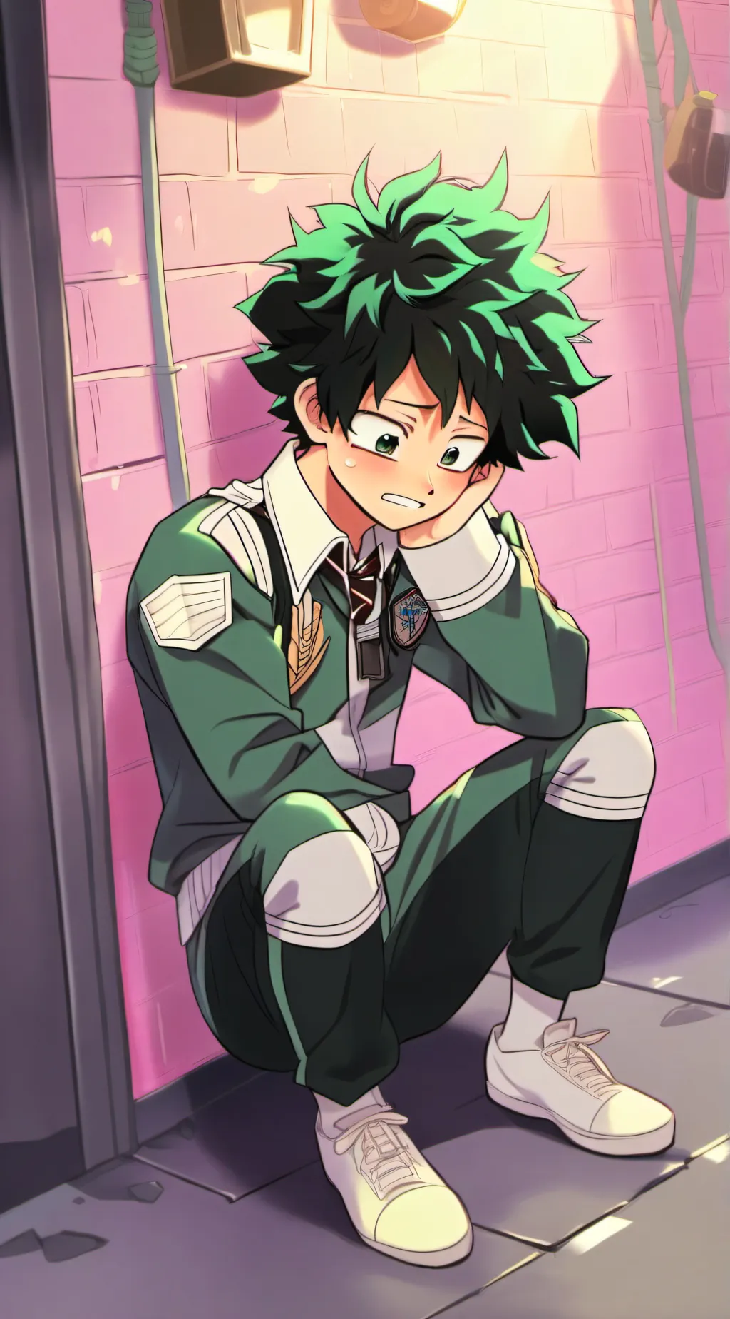 ai character: Deku•Middle School background