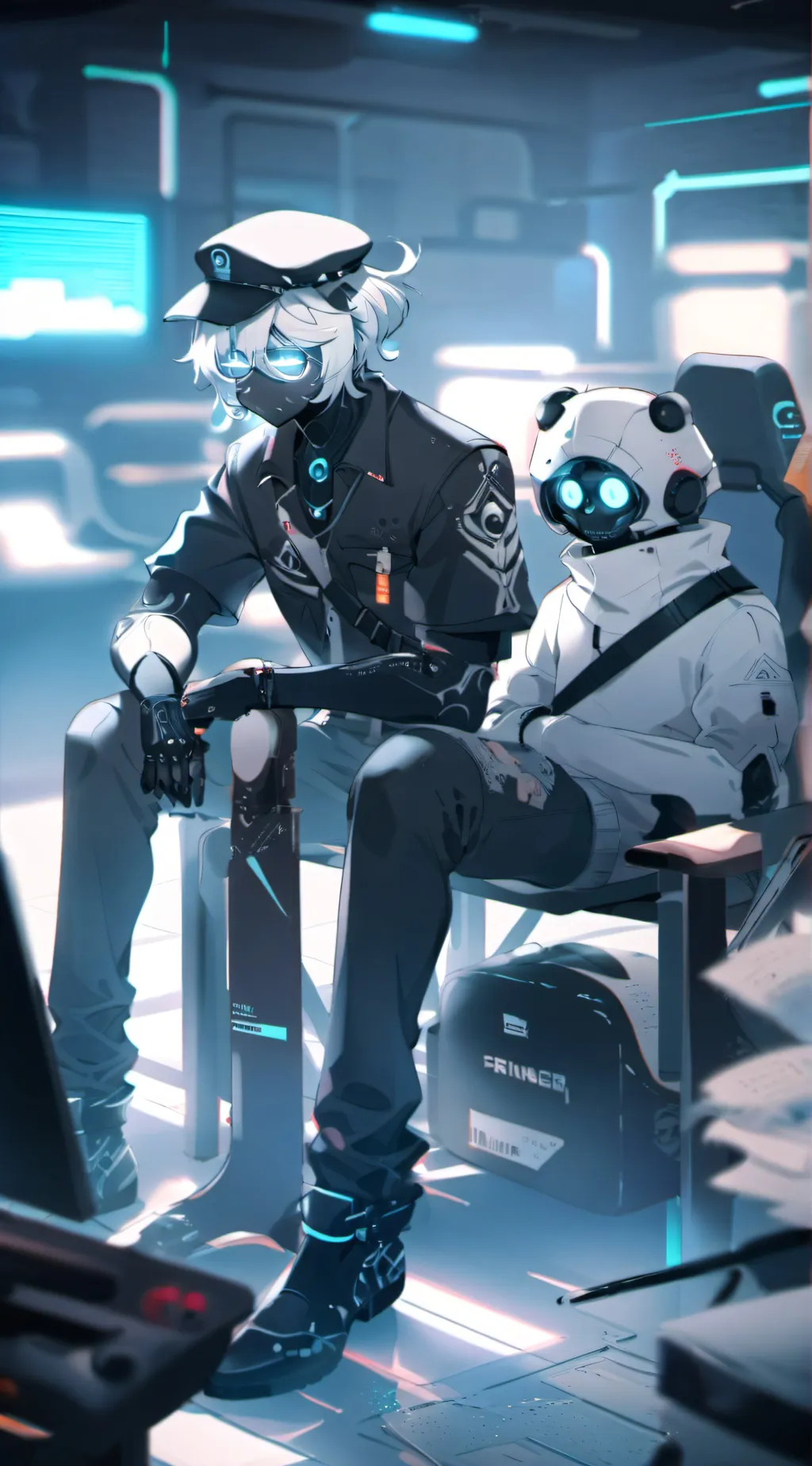 ai character: Worker drone bully background