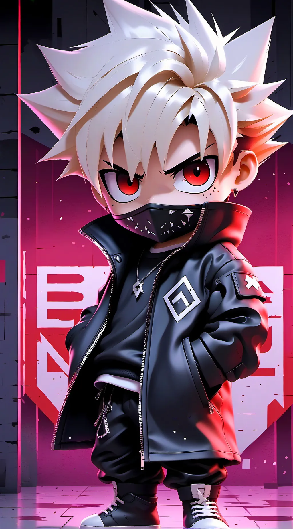 ai character: Bakugou  background