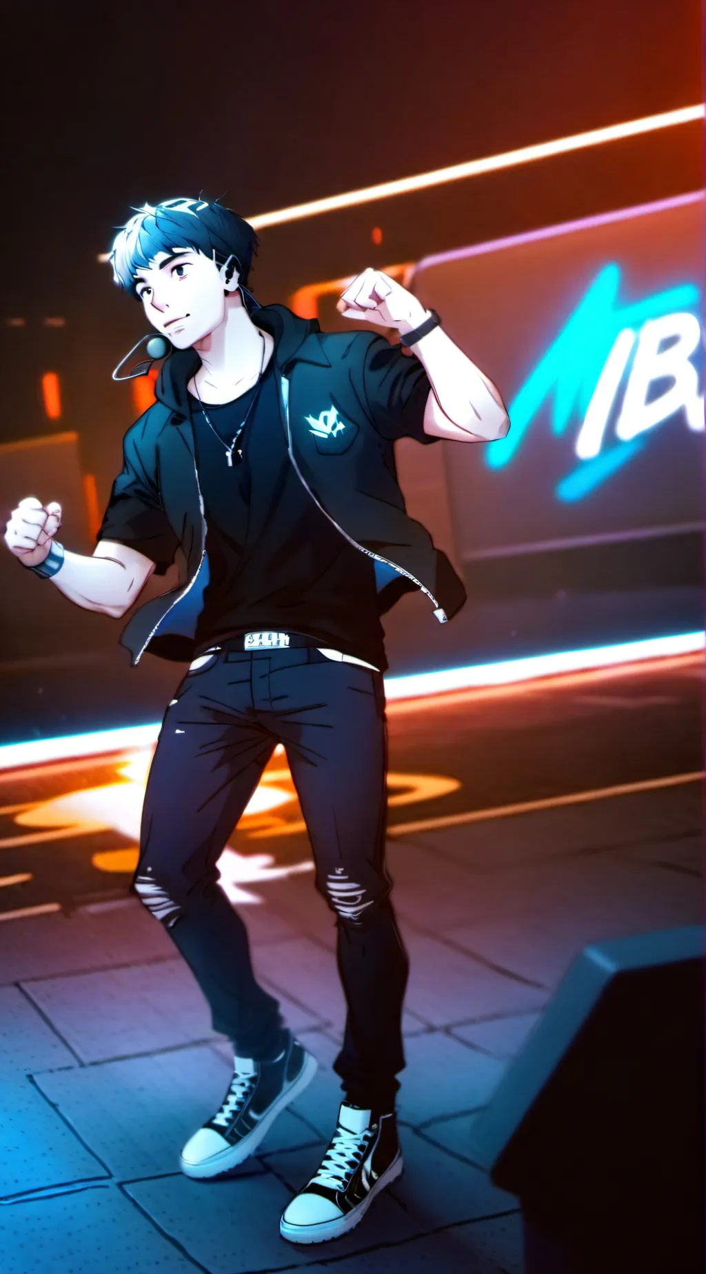 ai character: Mr. Beast background