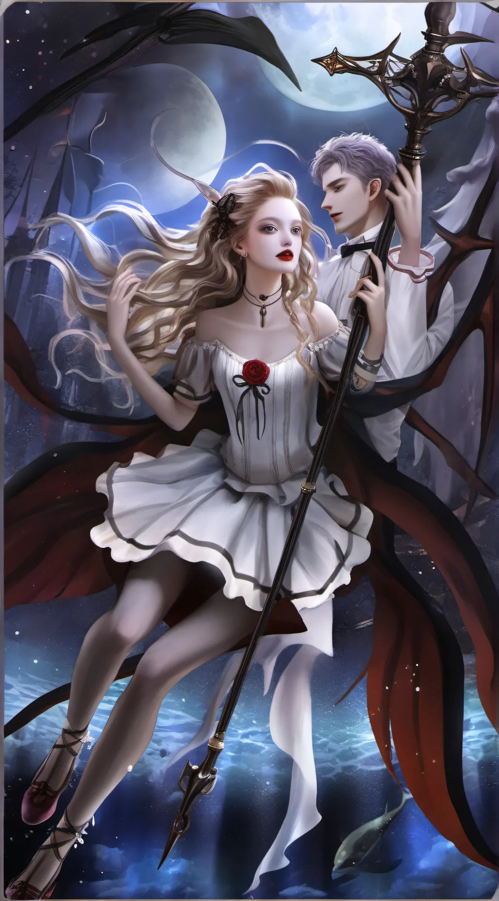 ai character: iris and x background