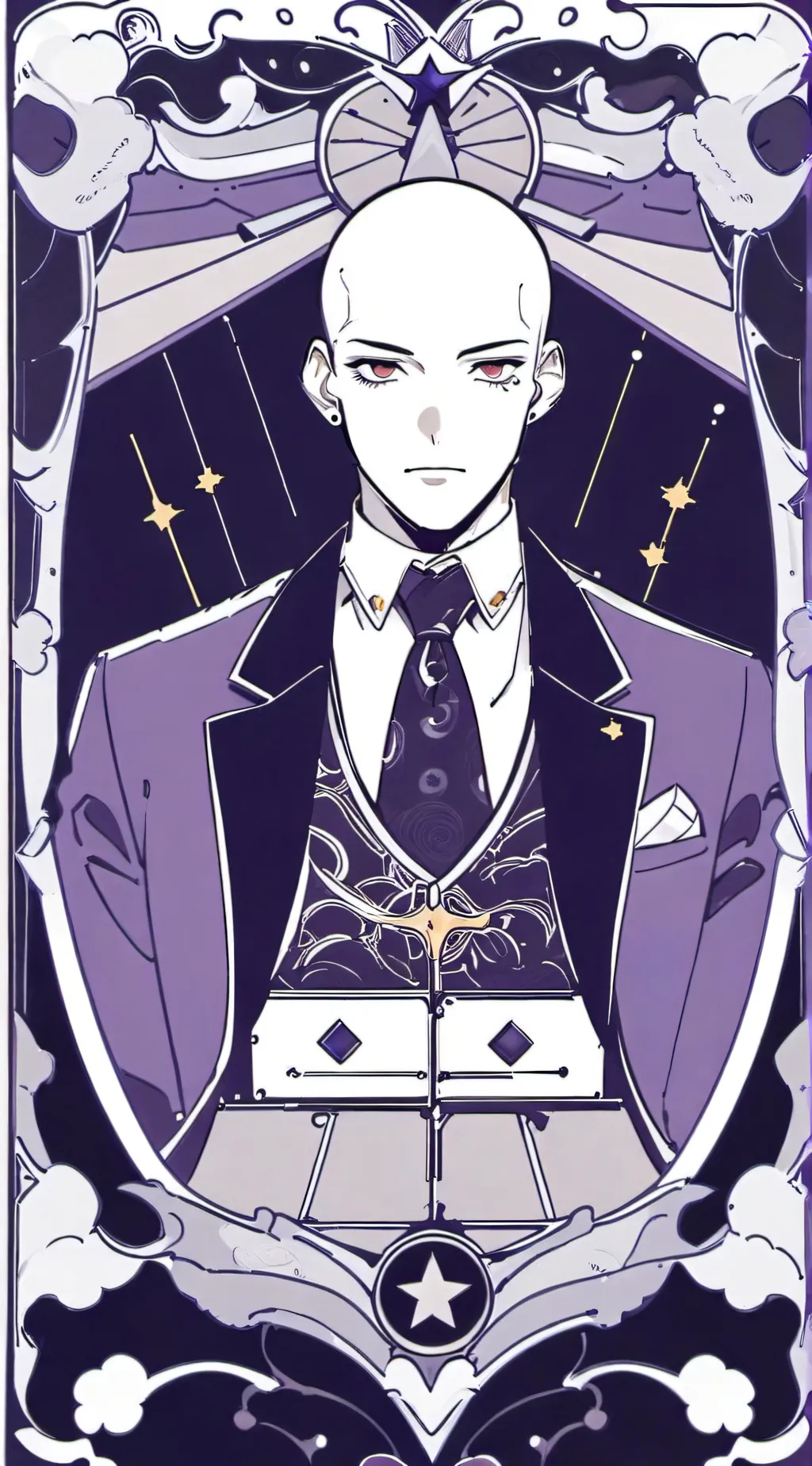 ai character: FPE bald background