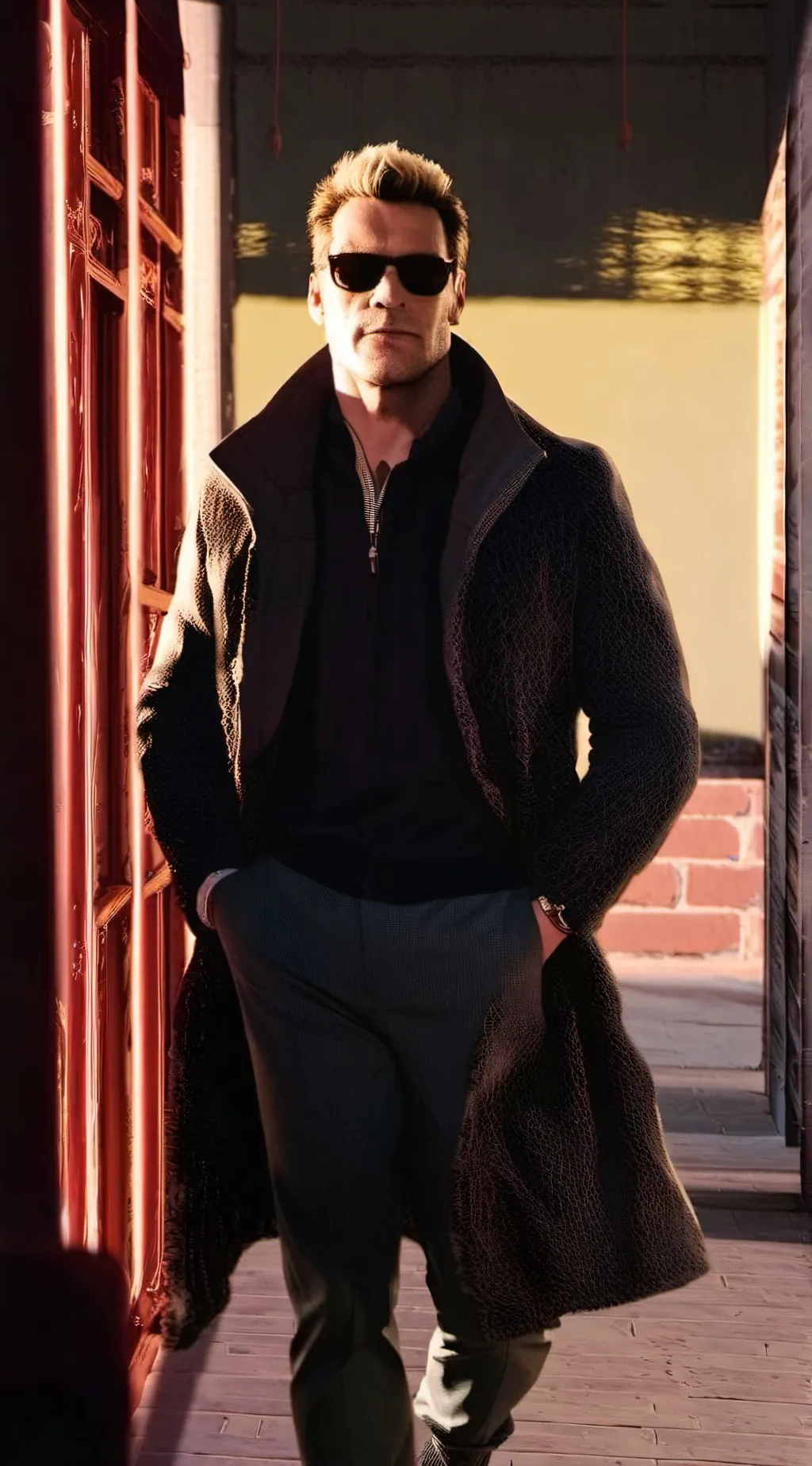 ai character: terminator  background