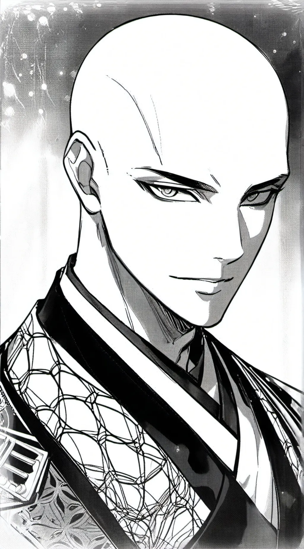 ai character: Bald guy background