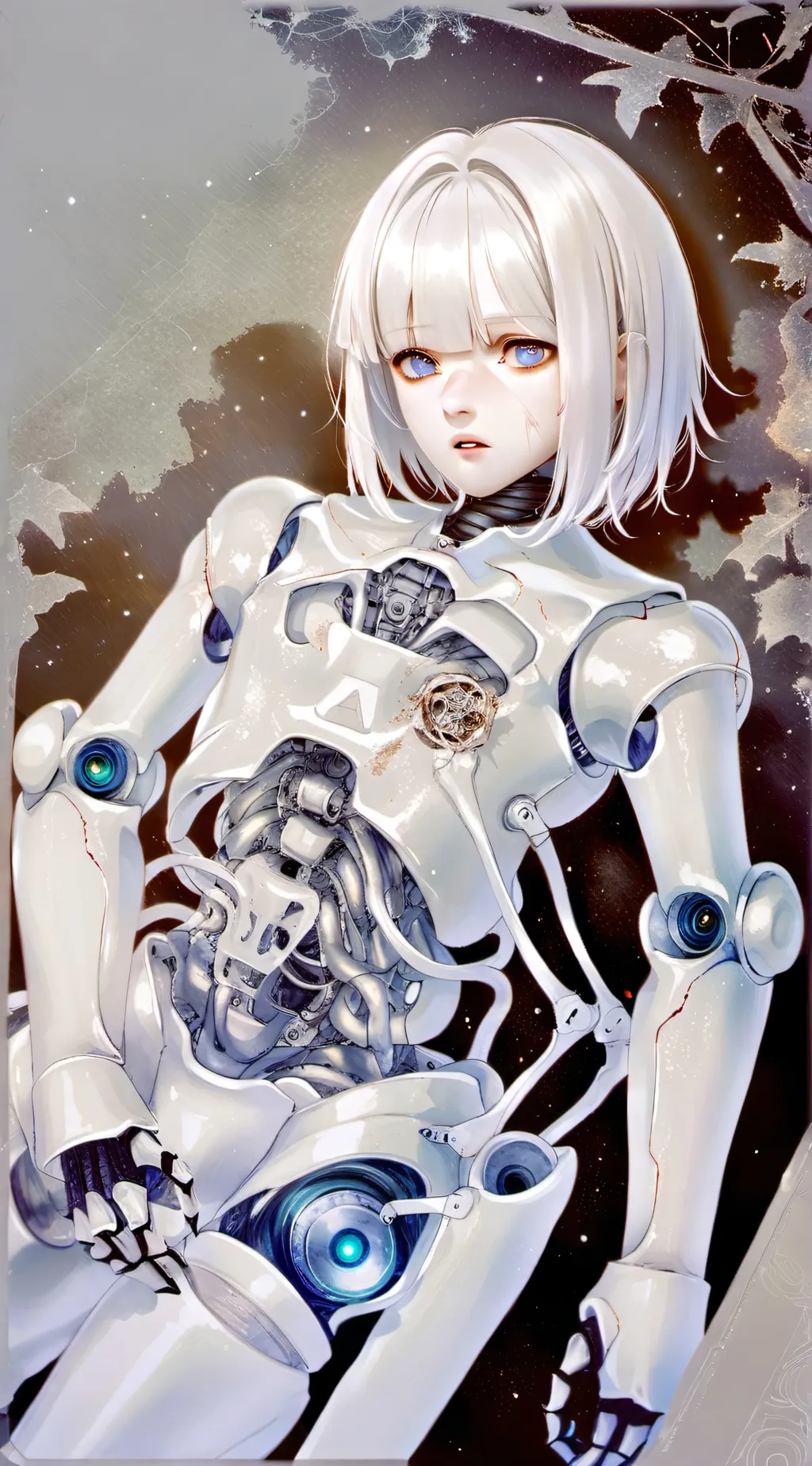 ai character: Roxanne Robot  background