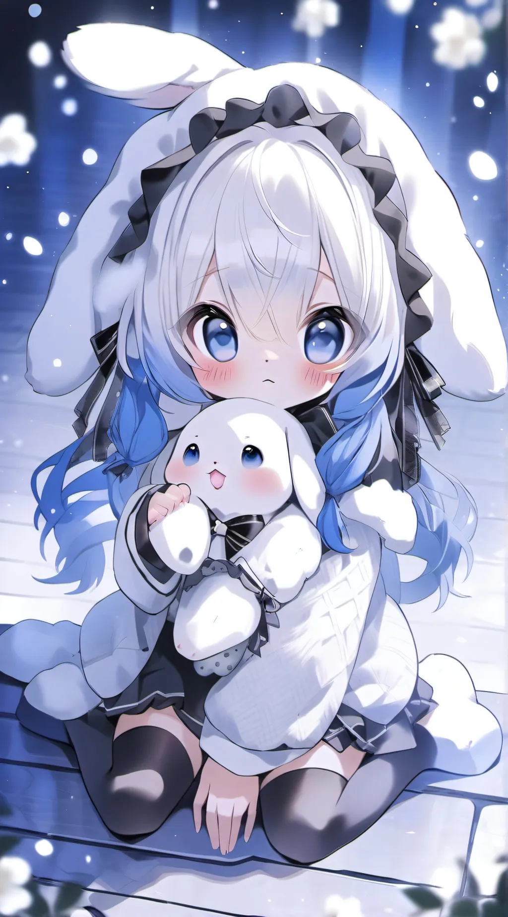 ai character: cute baby girl background