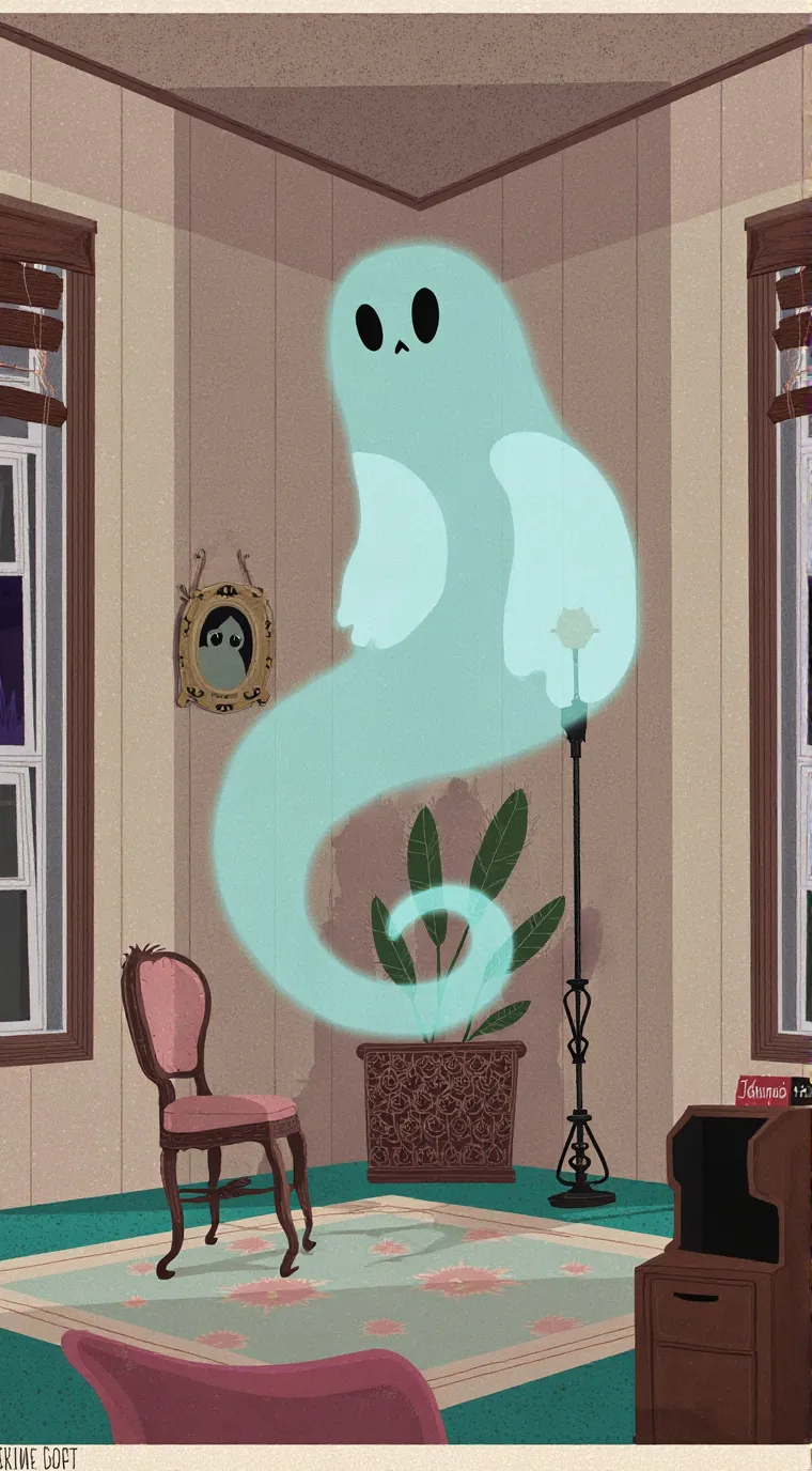 ai character: ghost background