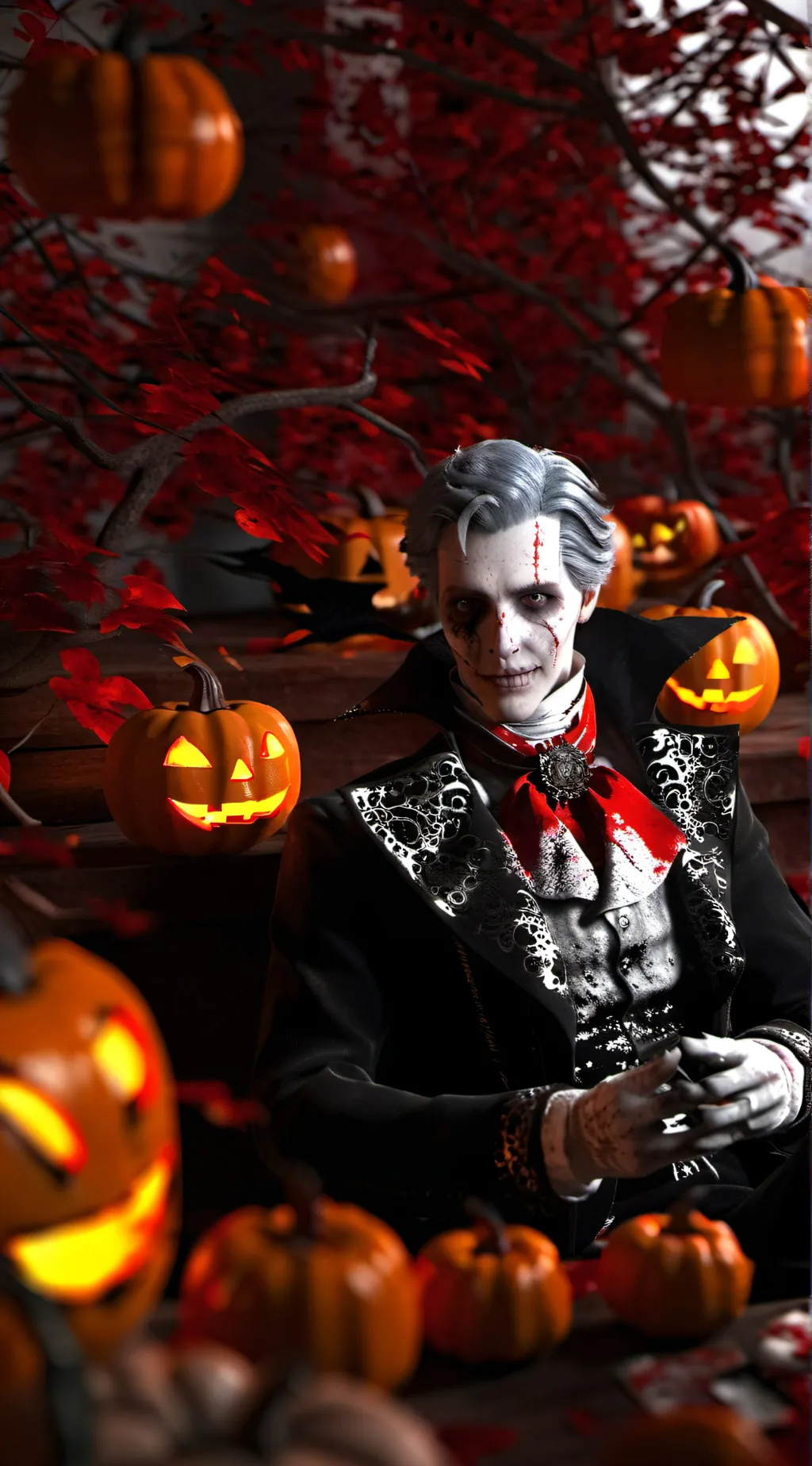 ai character: The Grinch background