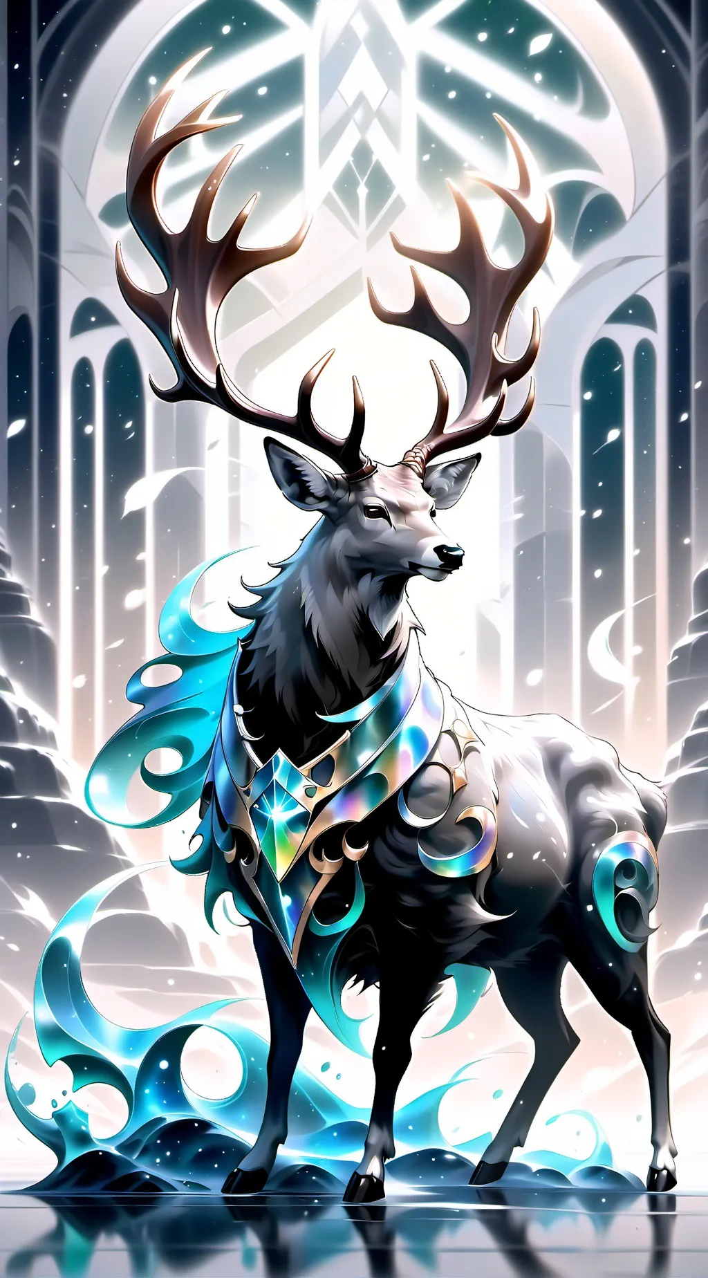 ai character: Deer king background