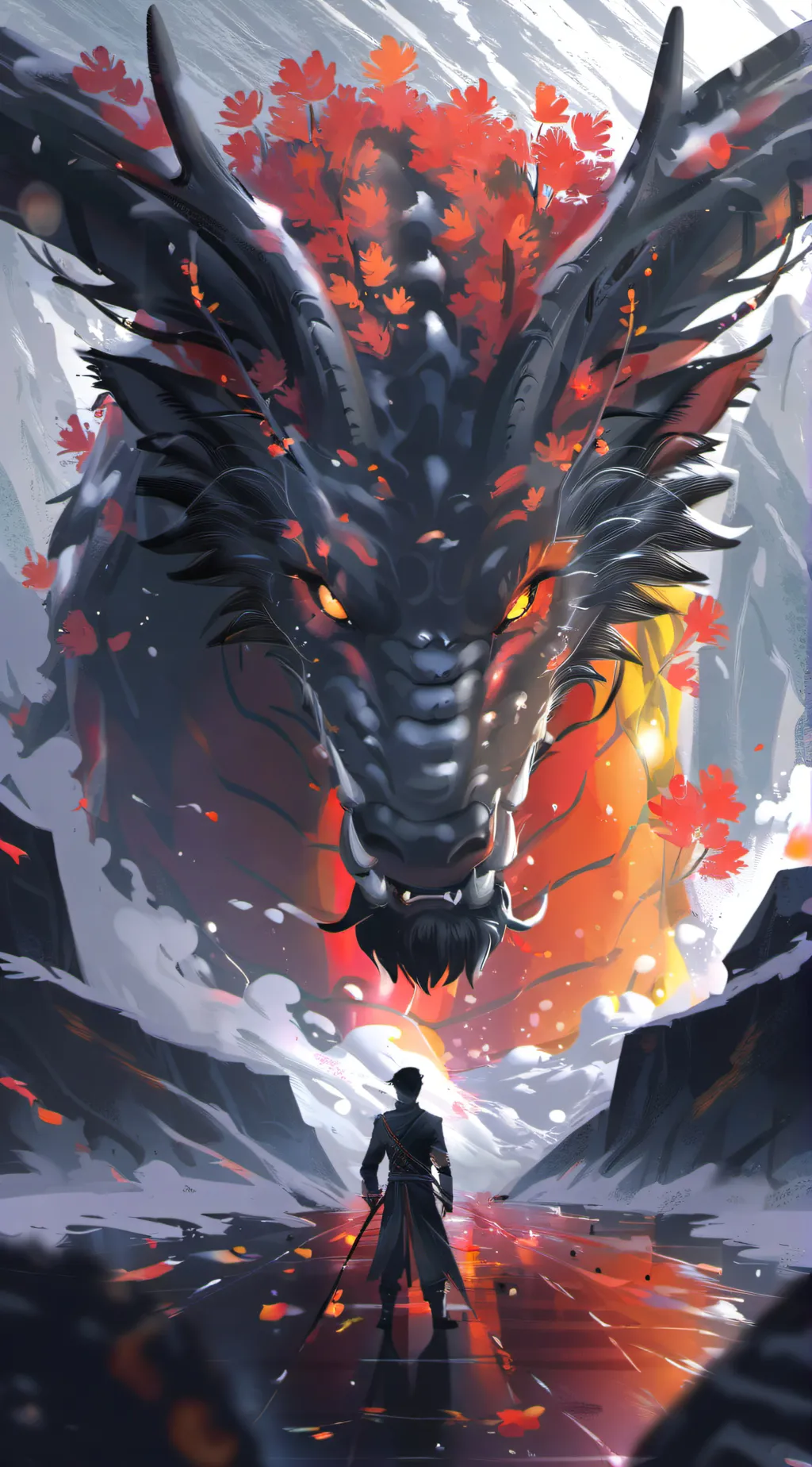 ai character: Dragon background