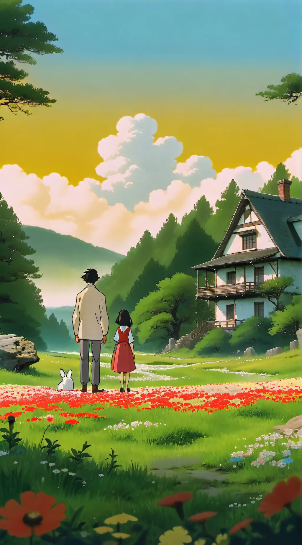 ai character: almost last talkie background