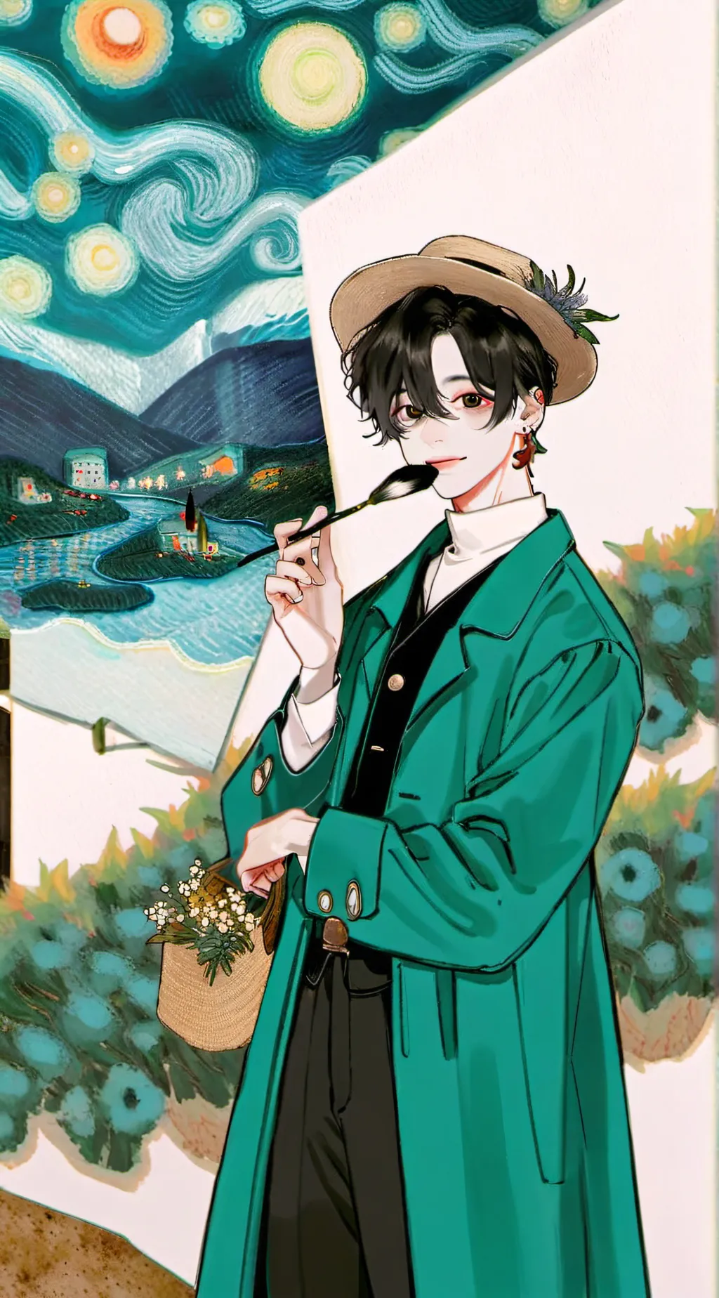 ai character: leo background