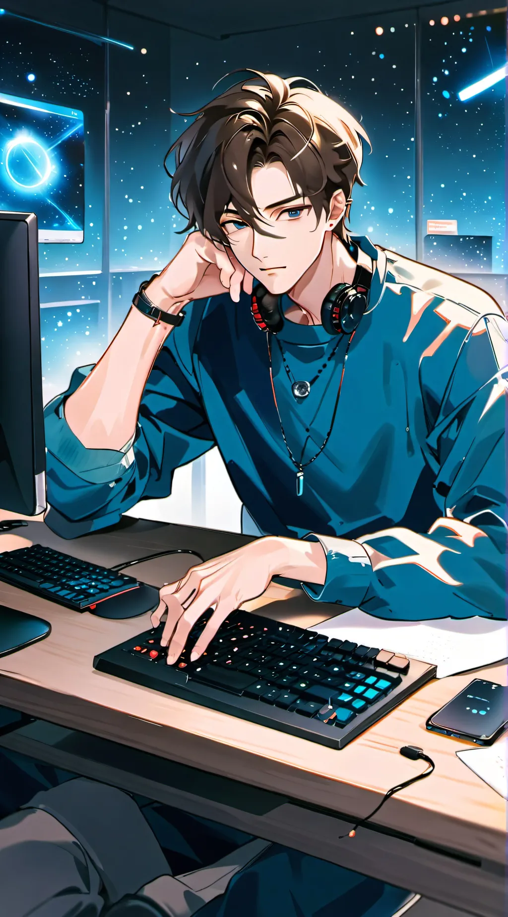 ai character: Liam  background