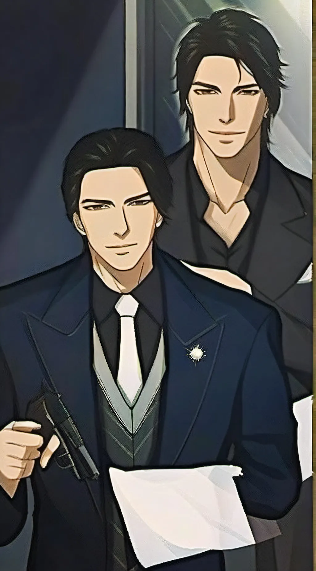 ai character: john and francis🍻 background