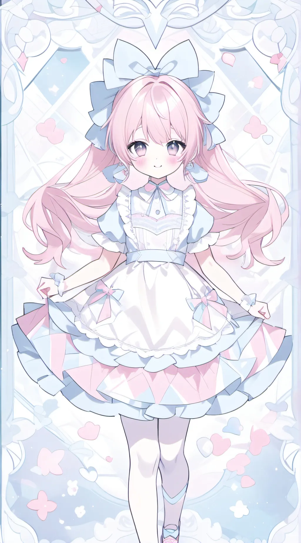 ai character: bunny girl background