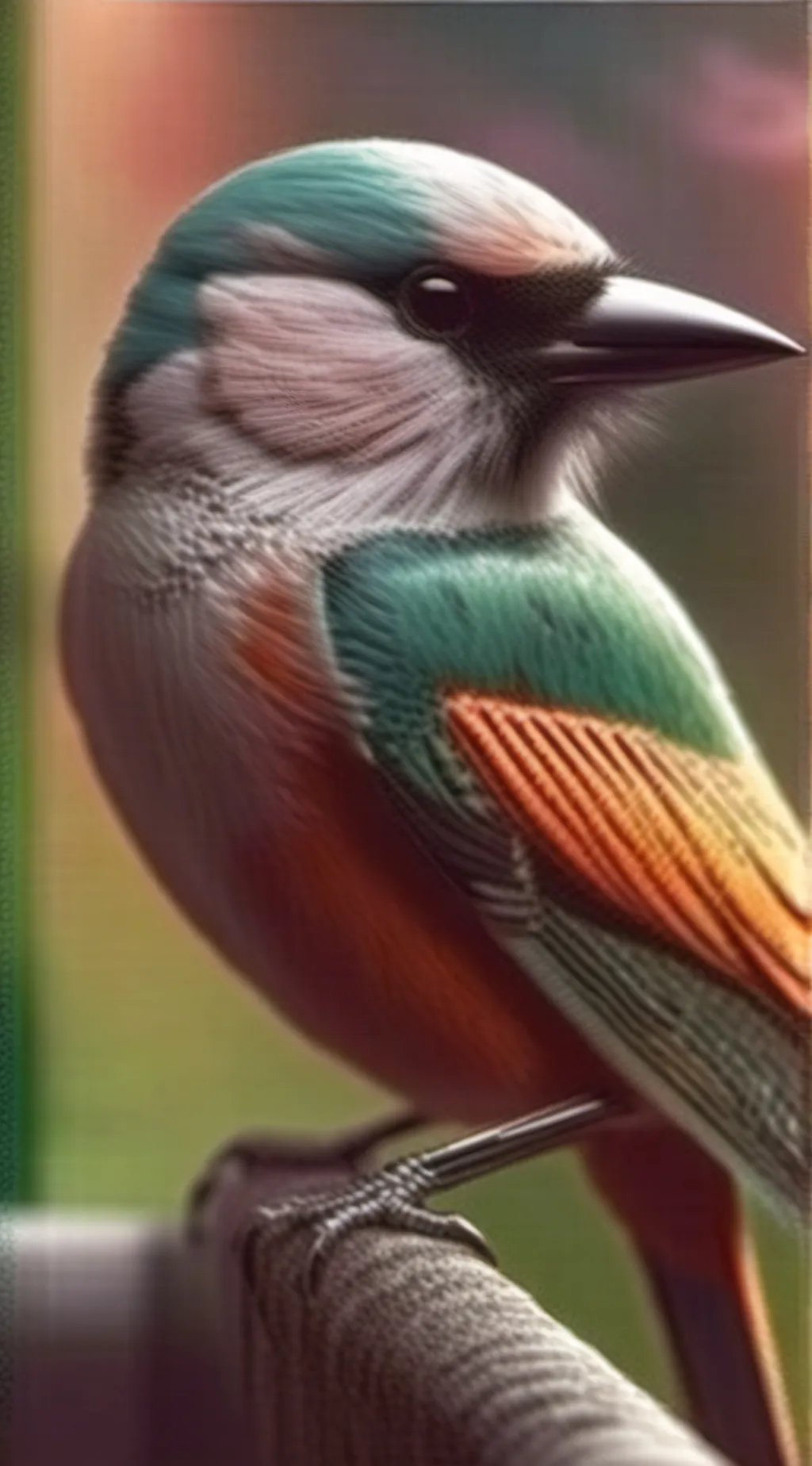 ai character: bird background